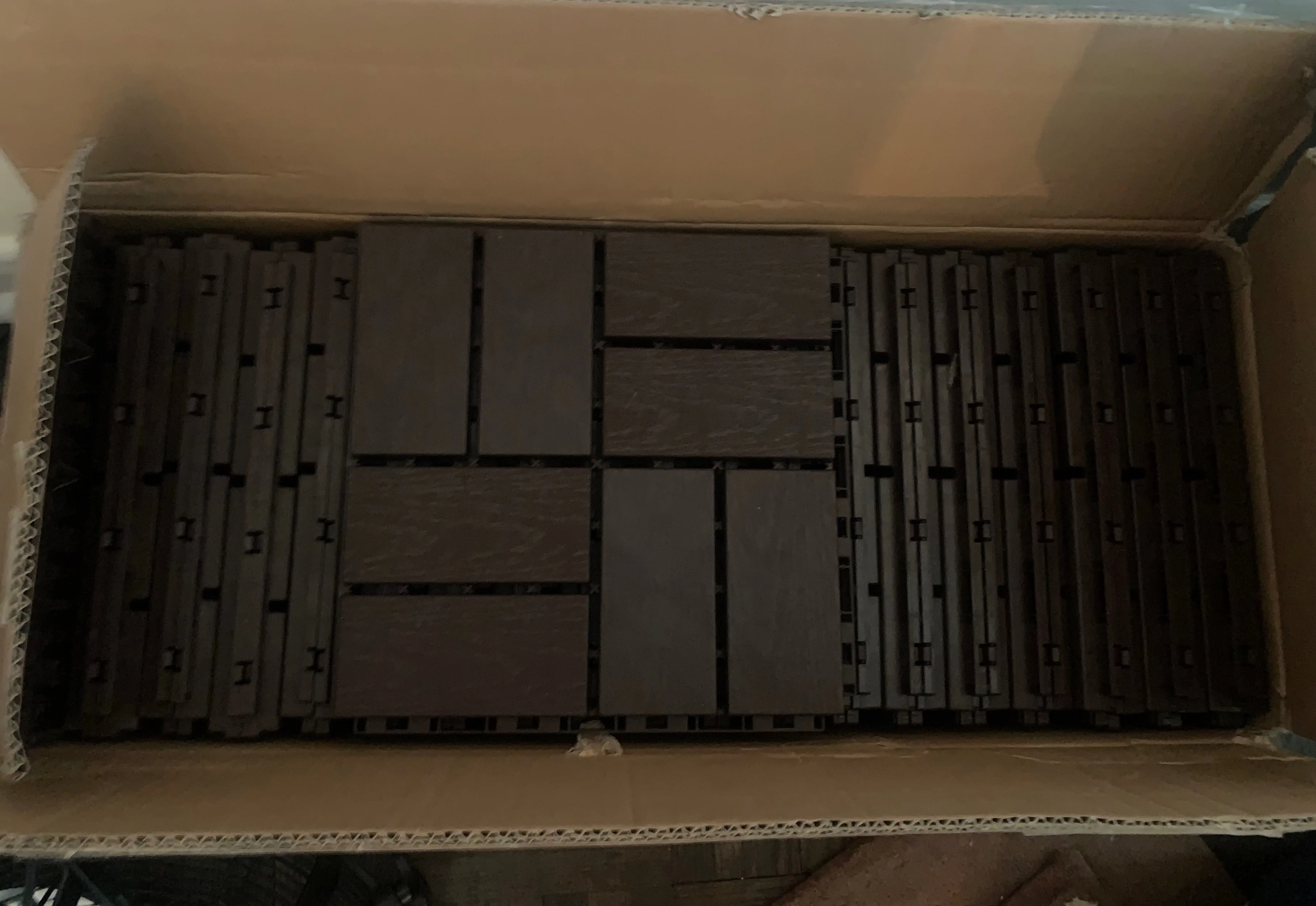 New (38) Dark Brown Deck Tiles image indicator(3)