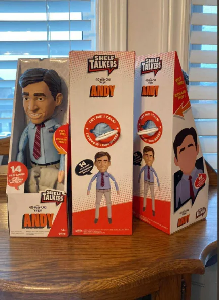 Shelf Talkers 12" Talking Plush Andy from The 40-Year-Old Virgin image indicator(2)