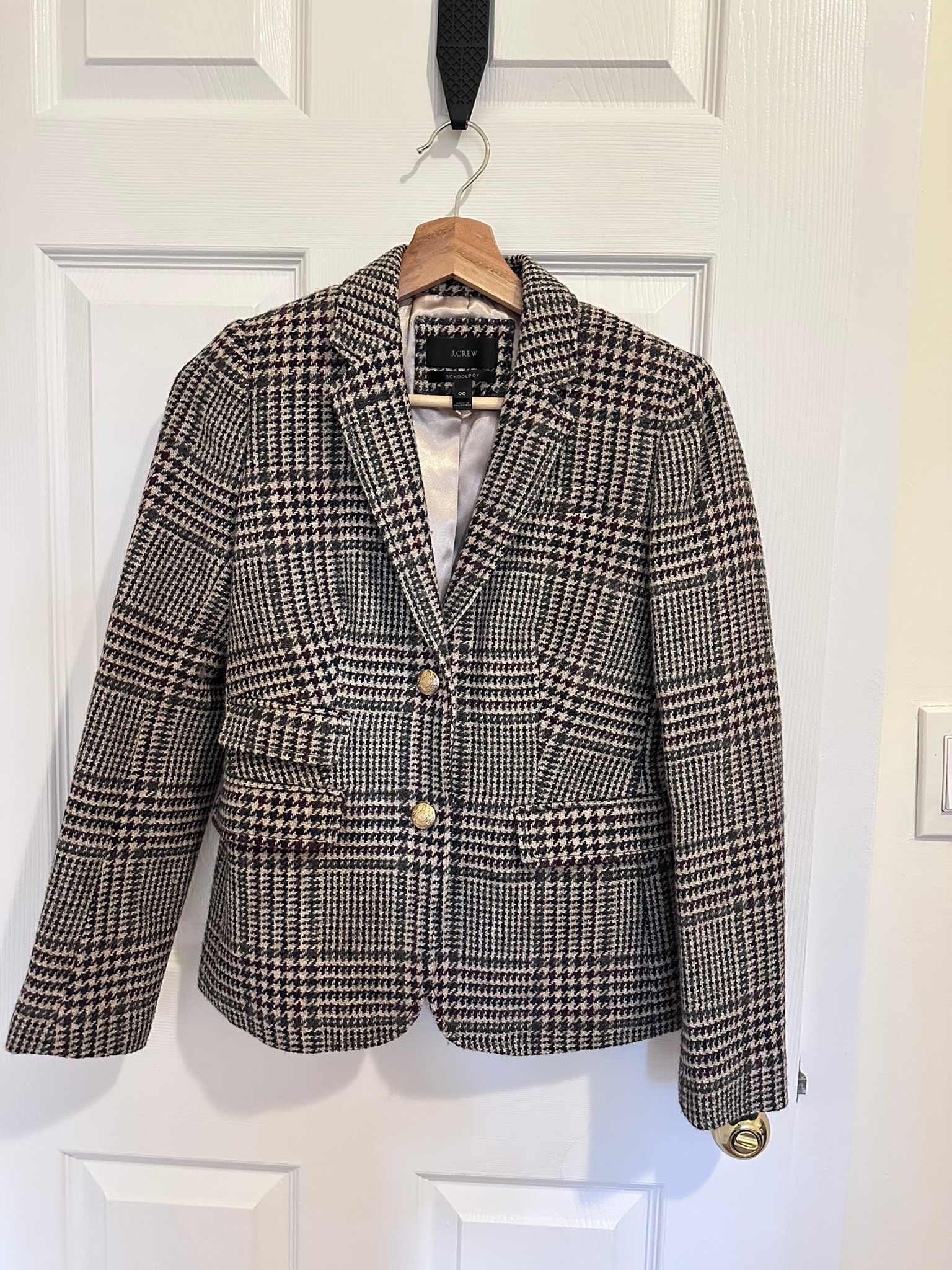 J.Crew Schoolboy Blazer – Wool Houndstooth