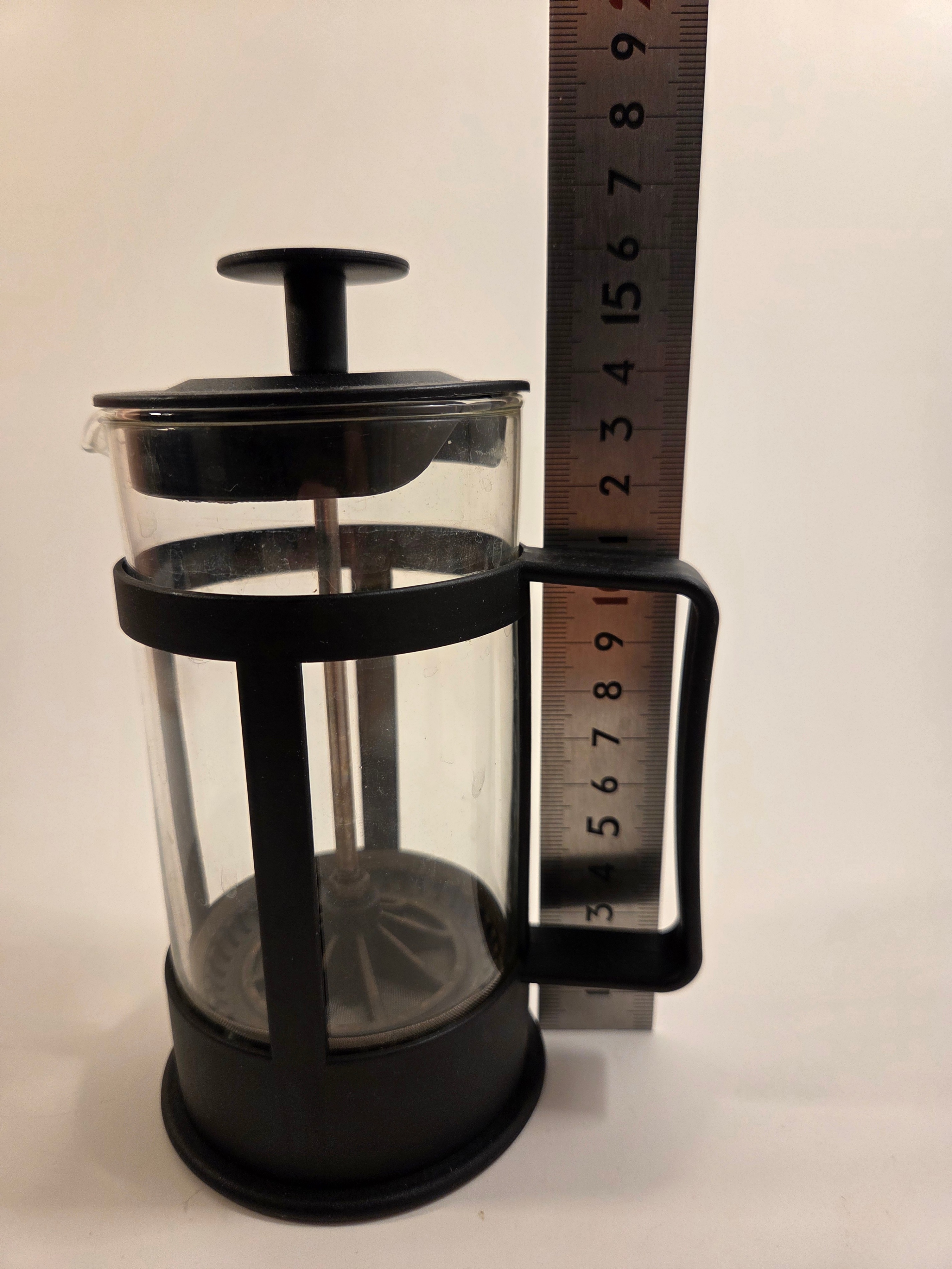 French Press Coffee Maker, ~350–400 ml, Black - photo 2