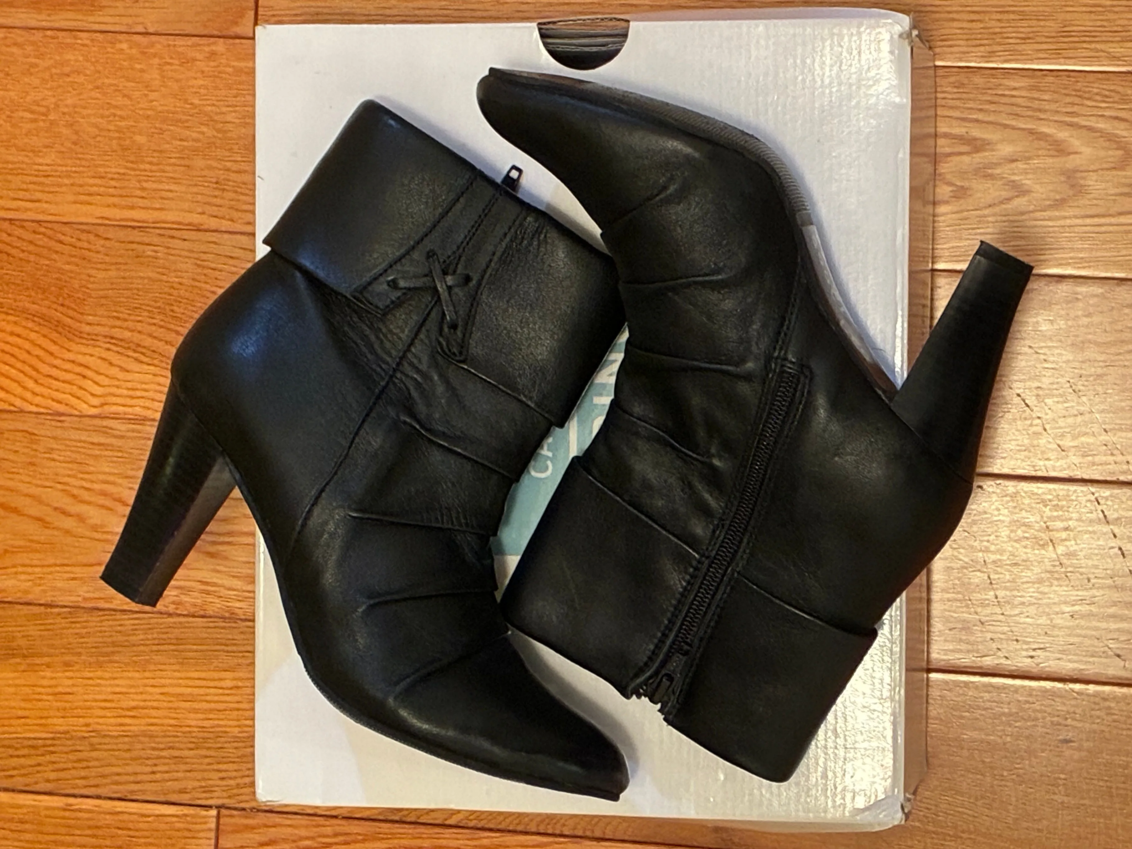 Women's Ankle Boots: Call It Spring - size 6, black, like new image indicator(3)