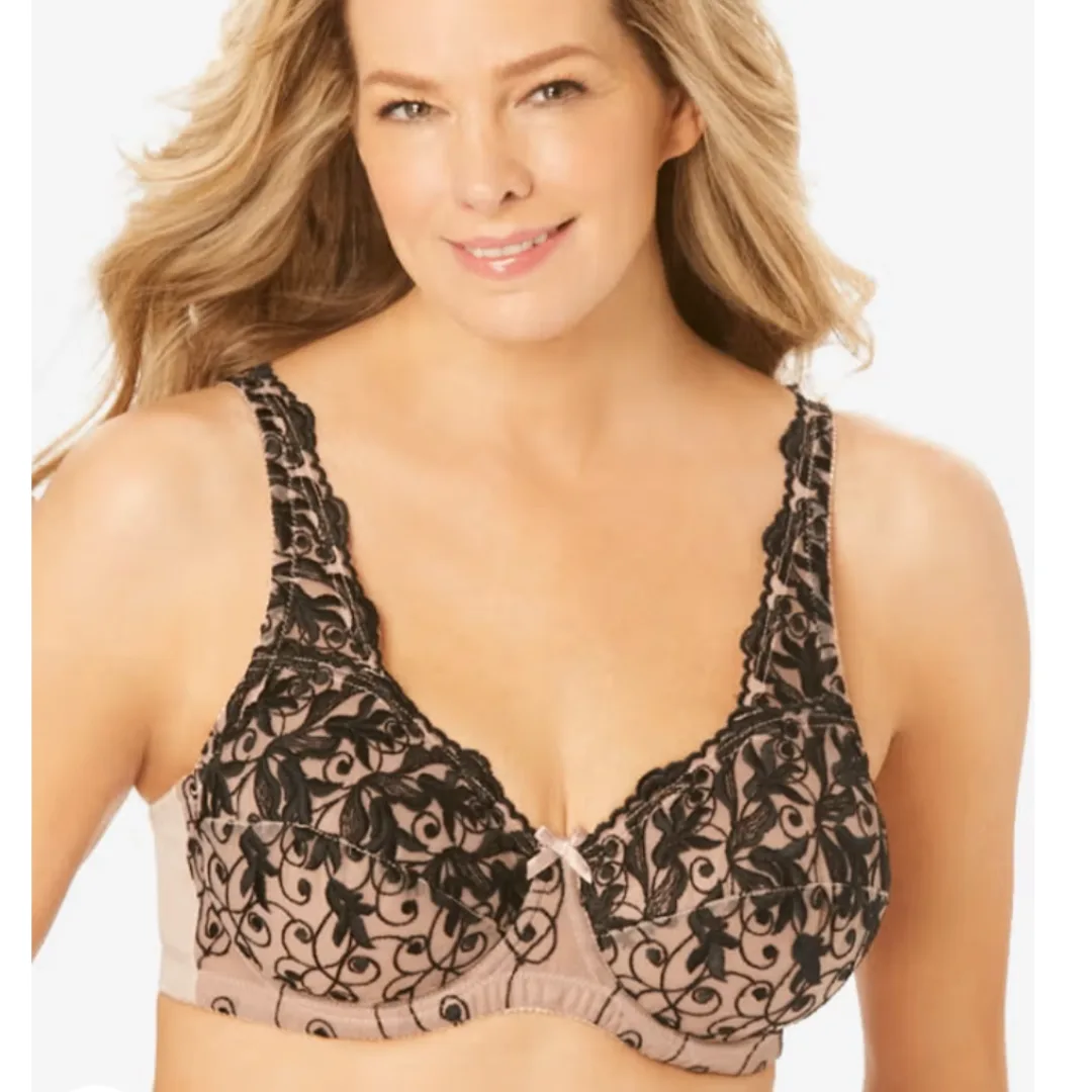 Amoureuse Embroidered Underwire 40B Bra