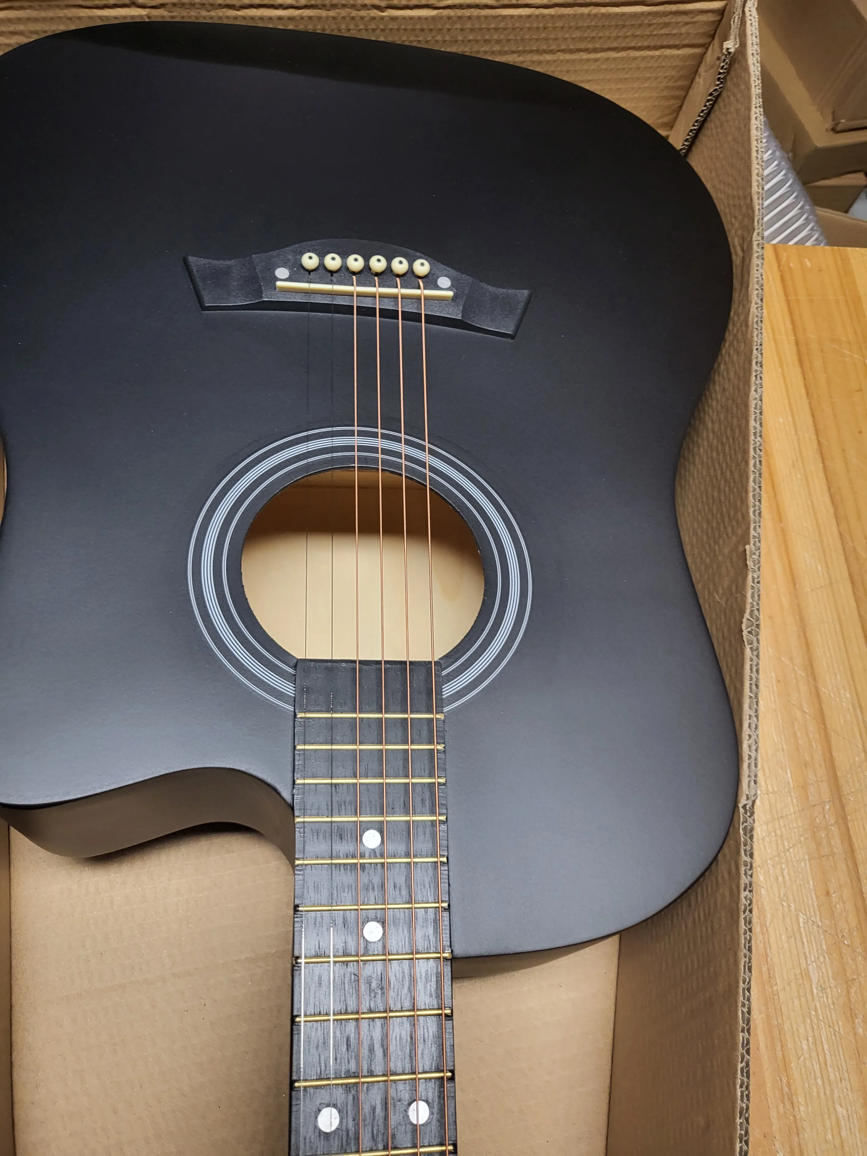 Factory Error Acoustic guitar for beginners for adults, students image indicator(4)