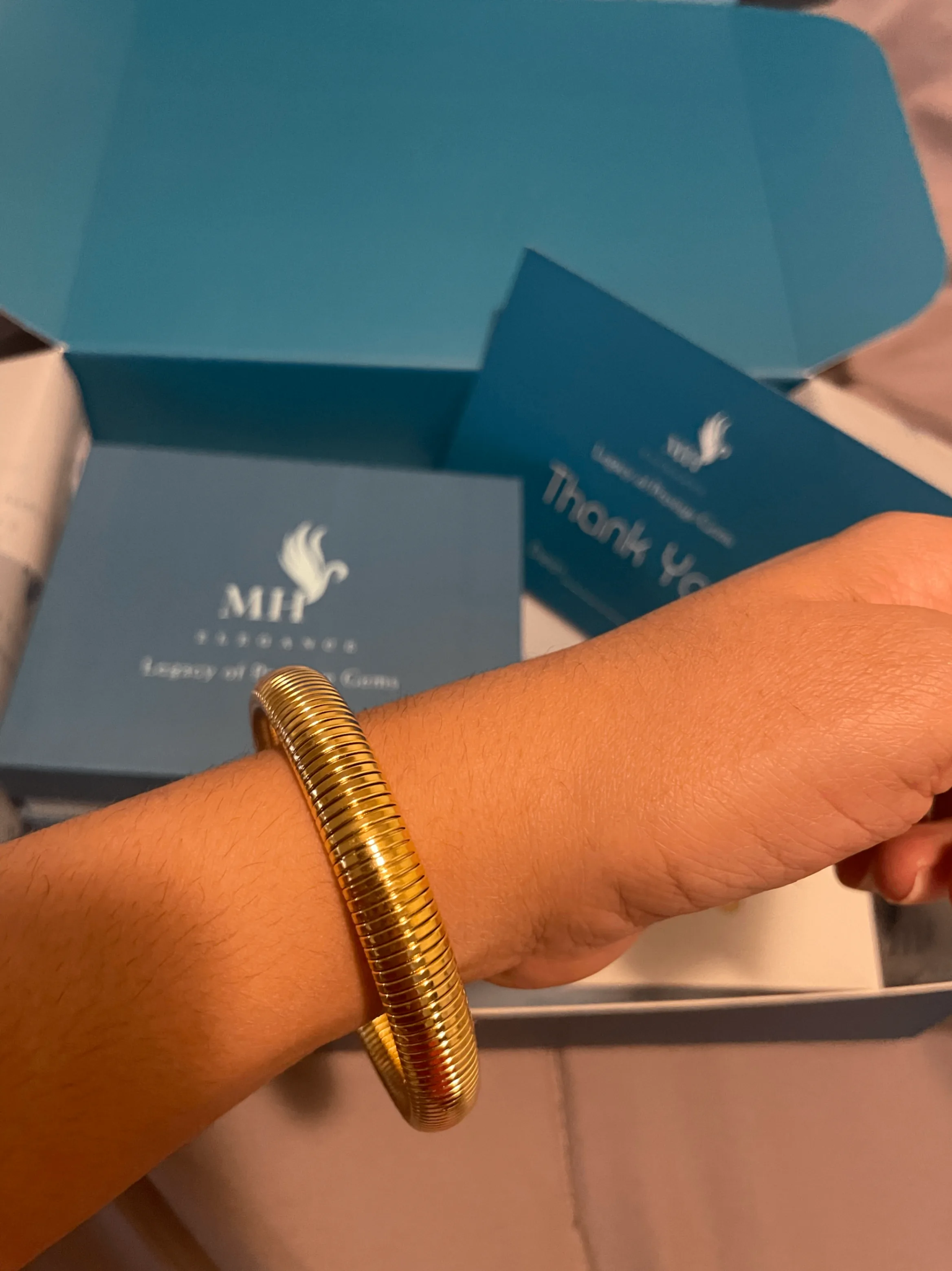 Cobra Bracelet Coil Design | 18k Gold Plated image indicator(6)