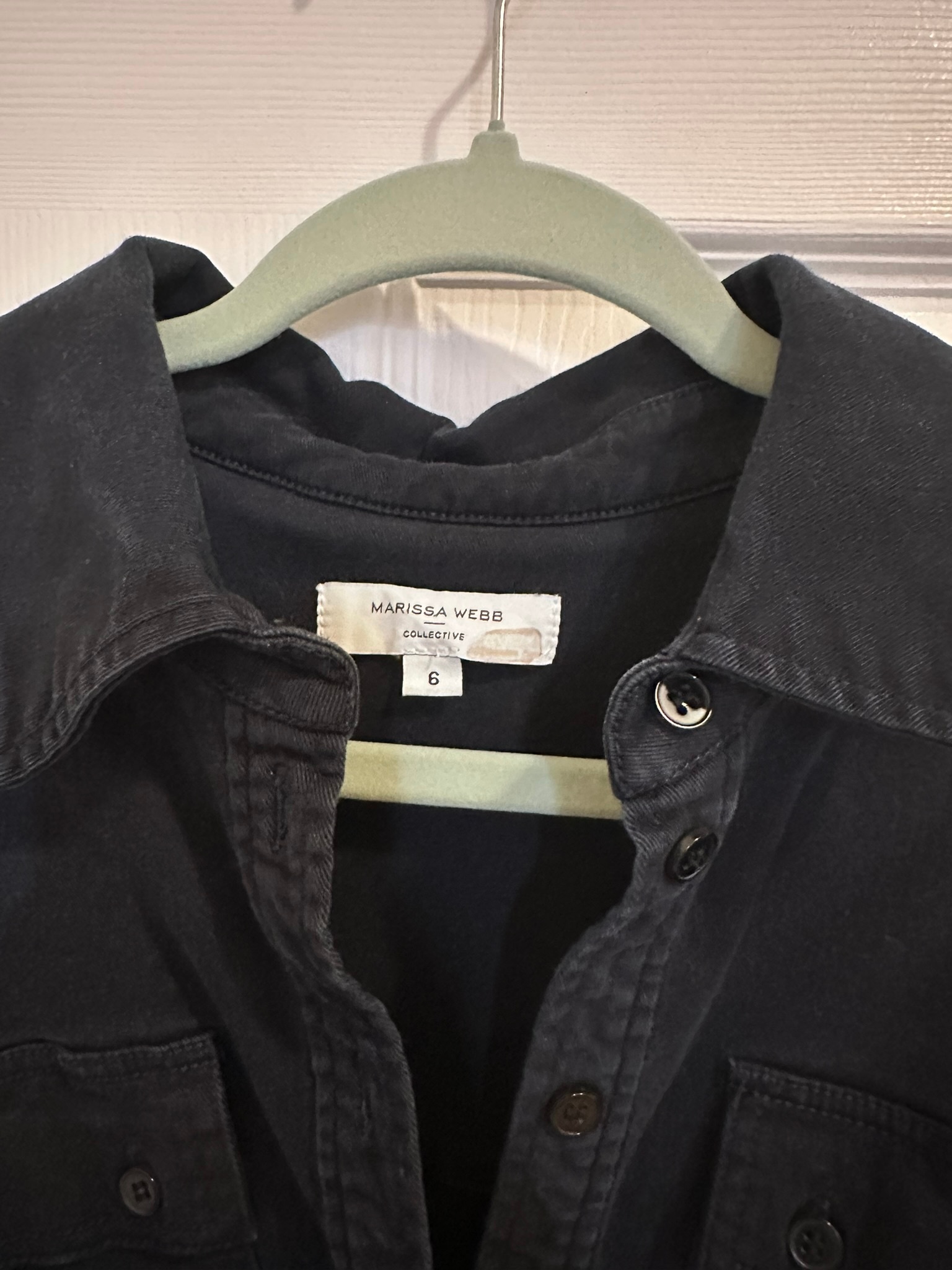 Marissa Webb Belted Utility Shirt Dress - Navy - photo 5