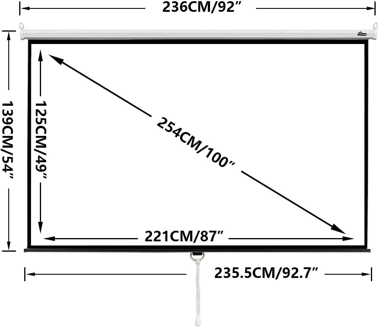 Projection Screen 100" - photo 4