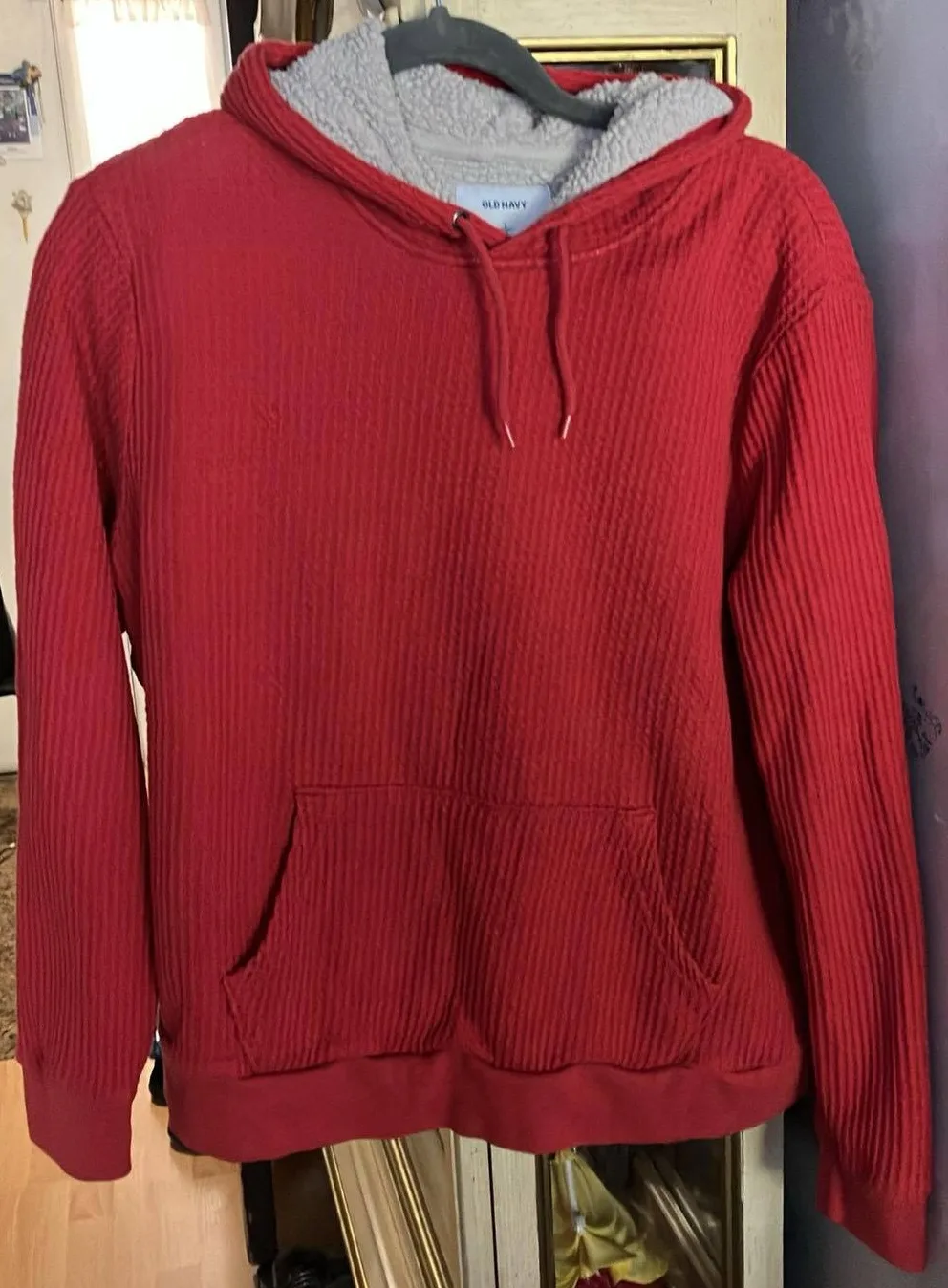 Man Old Navy Red Hoody - Size L