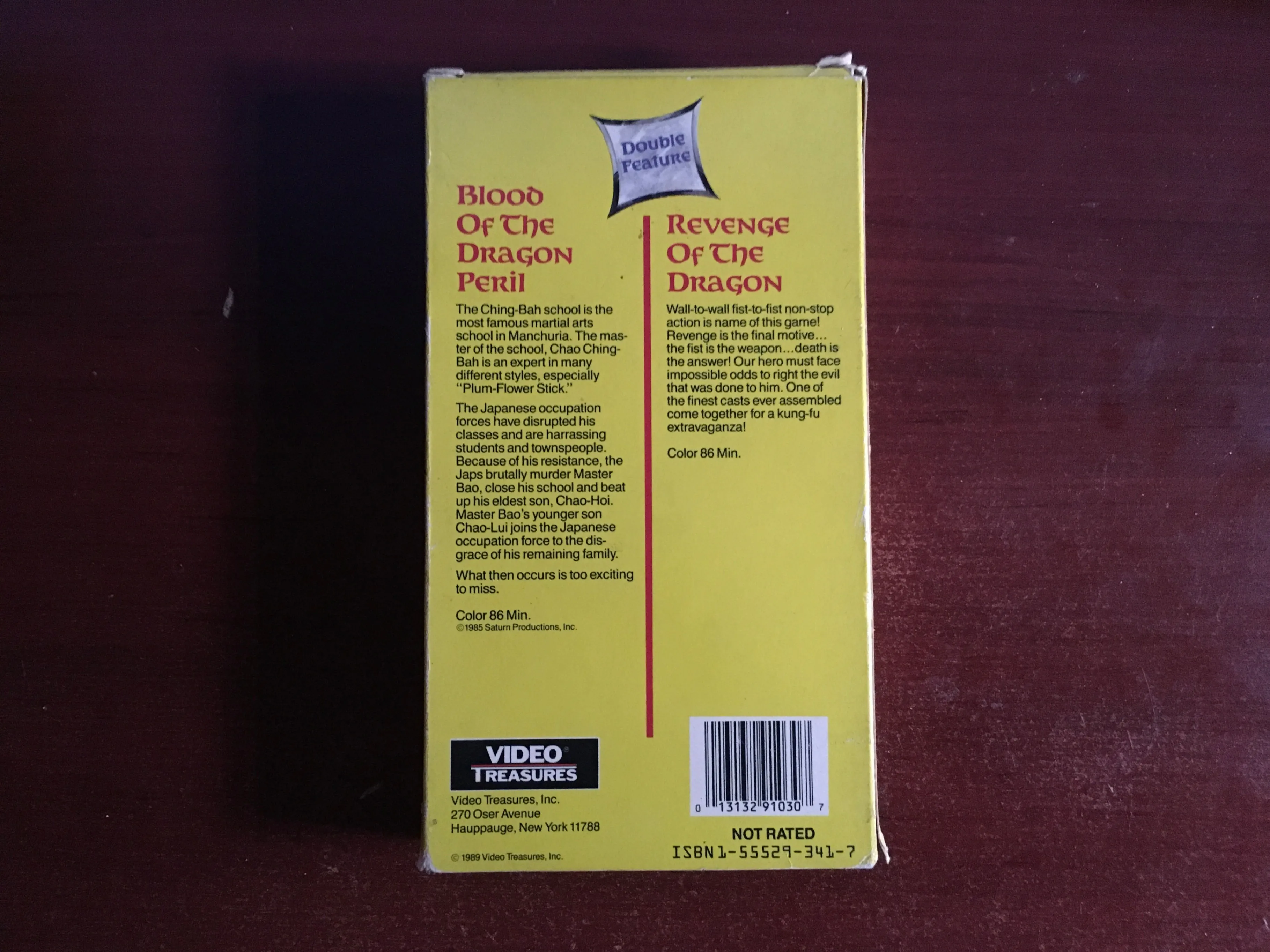 Blood of the Dragon Peril & Revenge of the Dragon VHS image indicator(2)