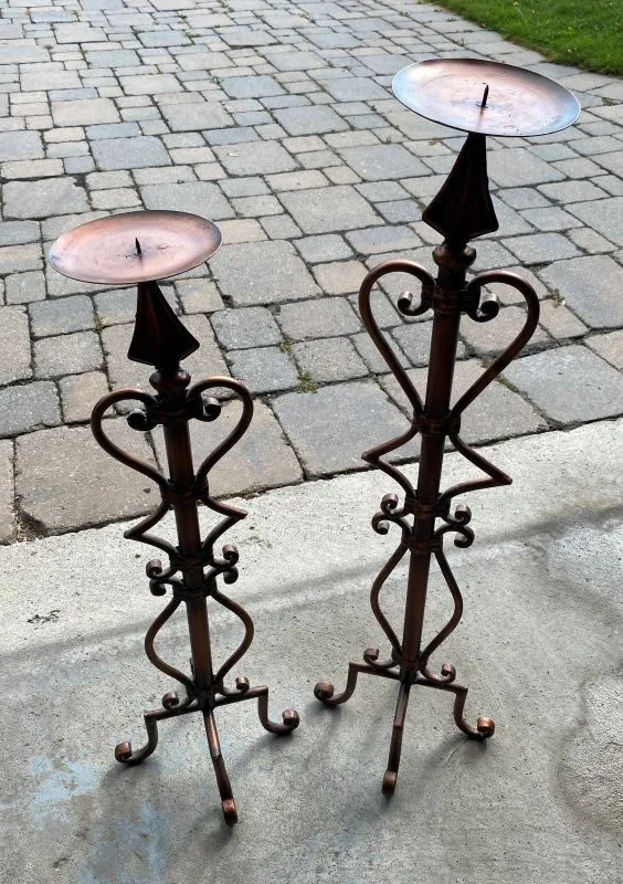 Candlestick- Fancy metal Candlesticks thumbnail