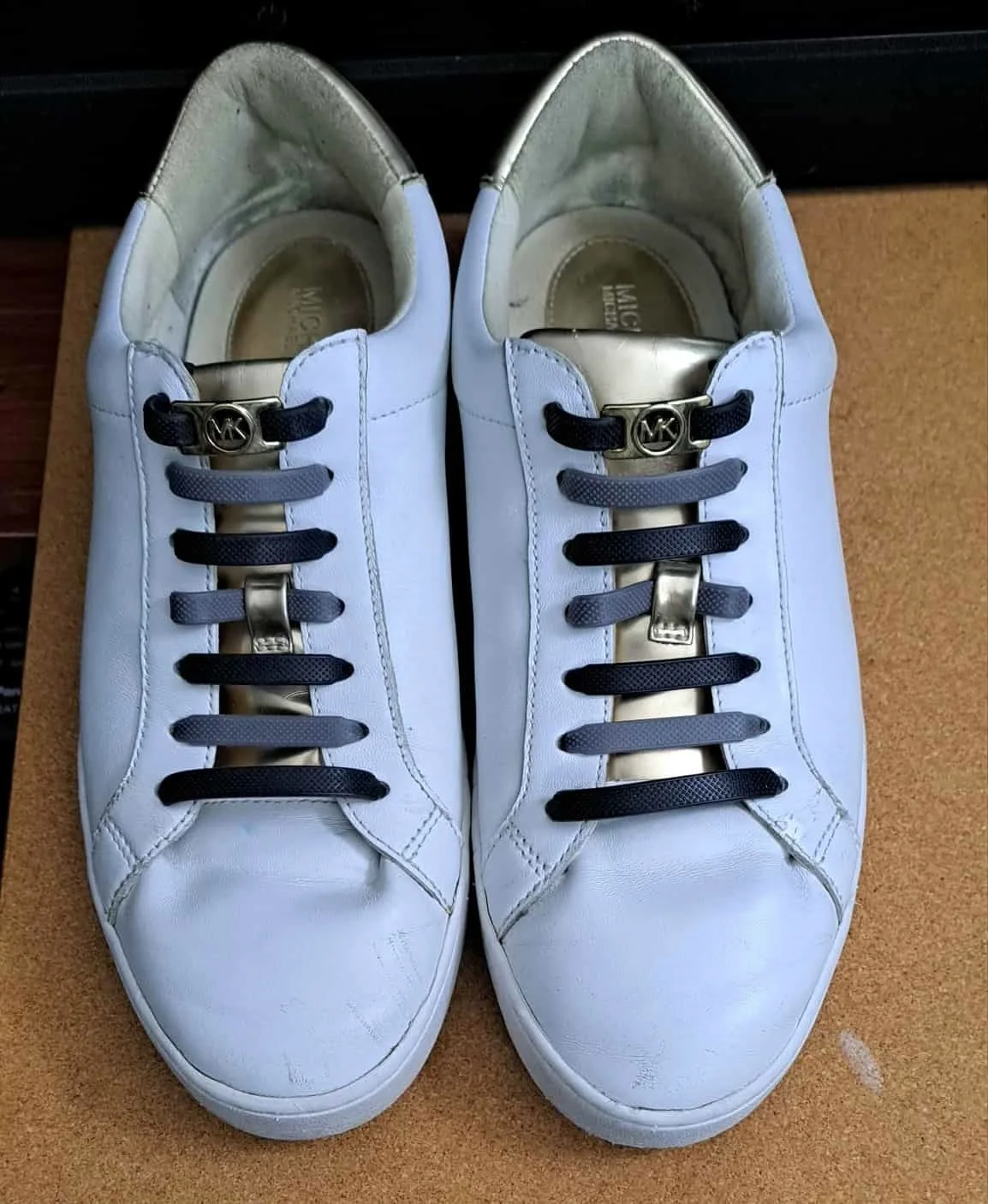 Michael Kors Genuine Leather Sneaker w/ No-Tie Elastic Shoelaces image indicator(7)