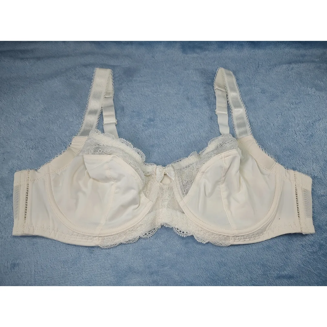 Amoureuse Lace-Trim Underwire, Ivory, 38C Bra image indicator(2)