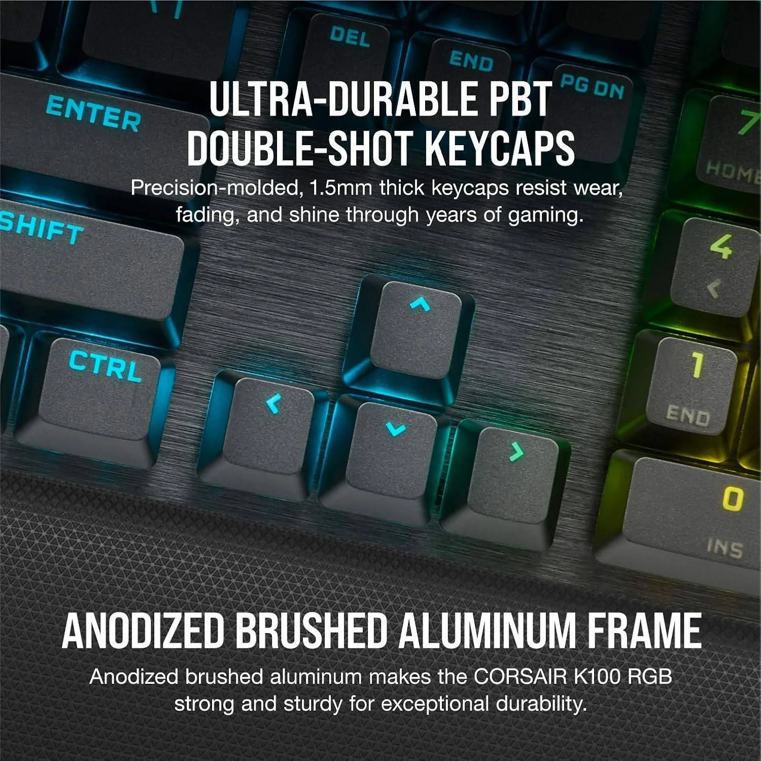 Corsair K100 RGB Optical-Mechanical Wired Gaming Keyboard - OPX image indicator(6)