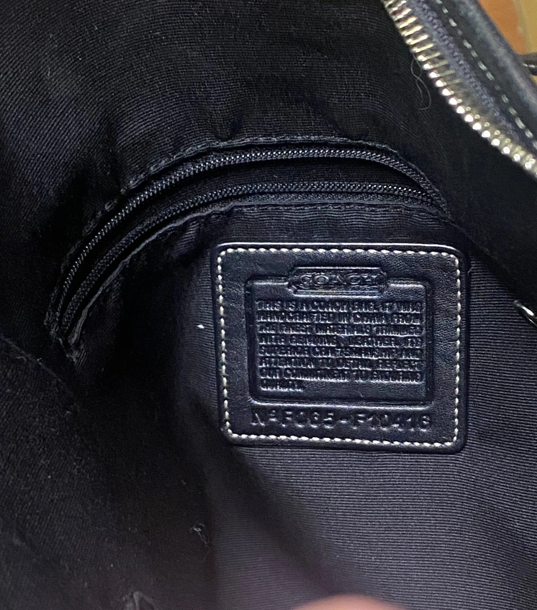 Coach Signature Jacquard Black Gray Crossbody Purse F065-F10416 image indicator(6)