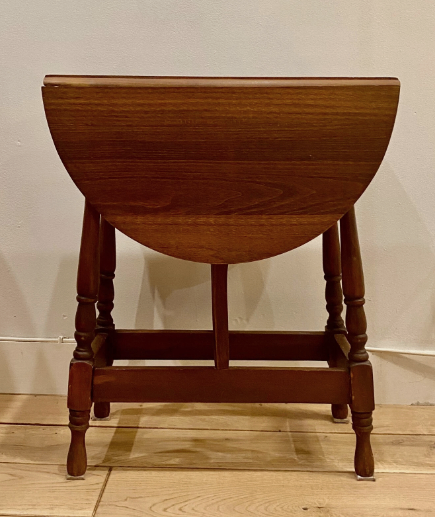 Antique Pennsylvania Country Drop Leaf Wooden Accent Side Table - photo 2