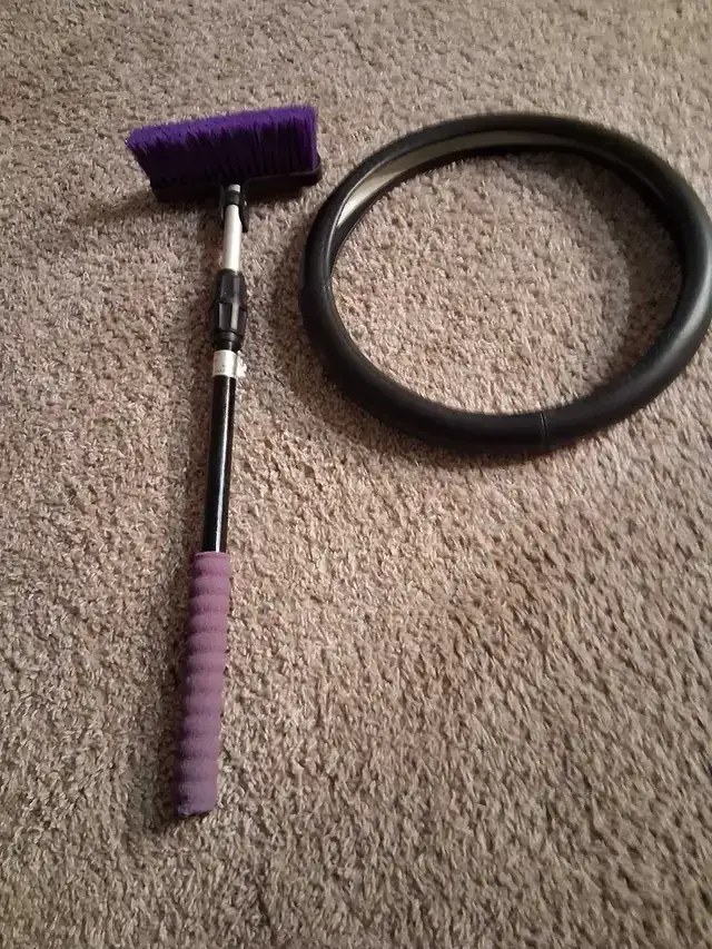 Car Brush and Steering Wheel Cover