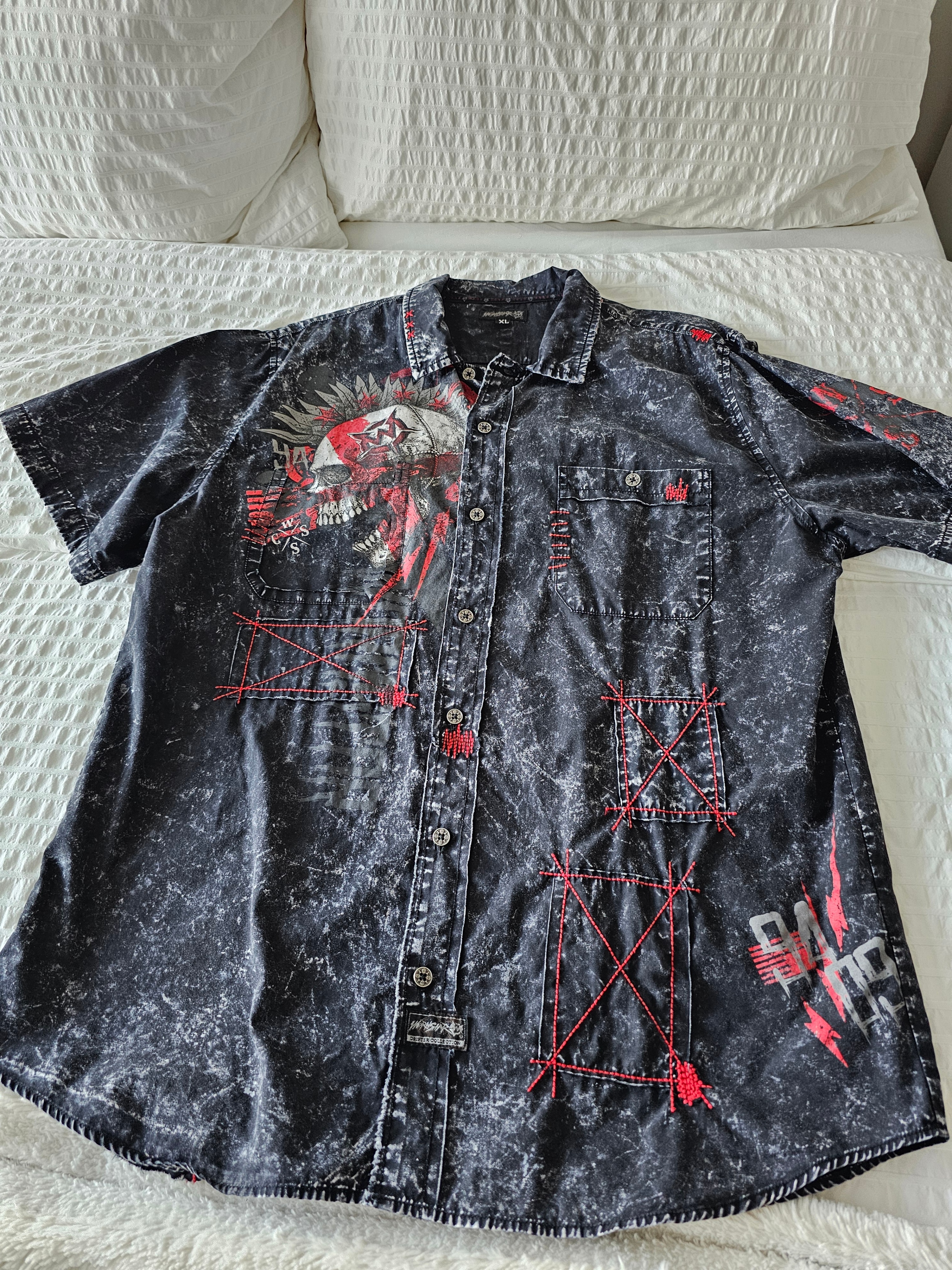 "WORNSTAR"-CHAOS-Short Sleeve Work Shirt