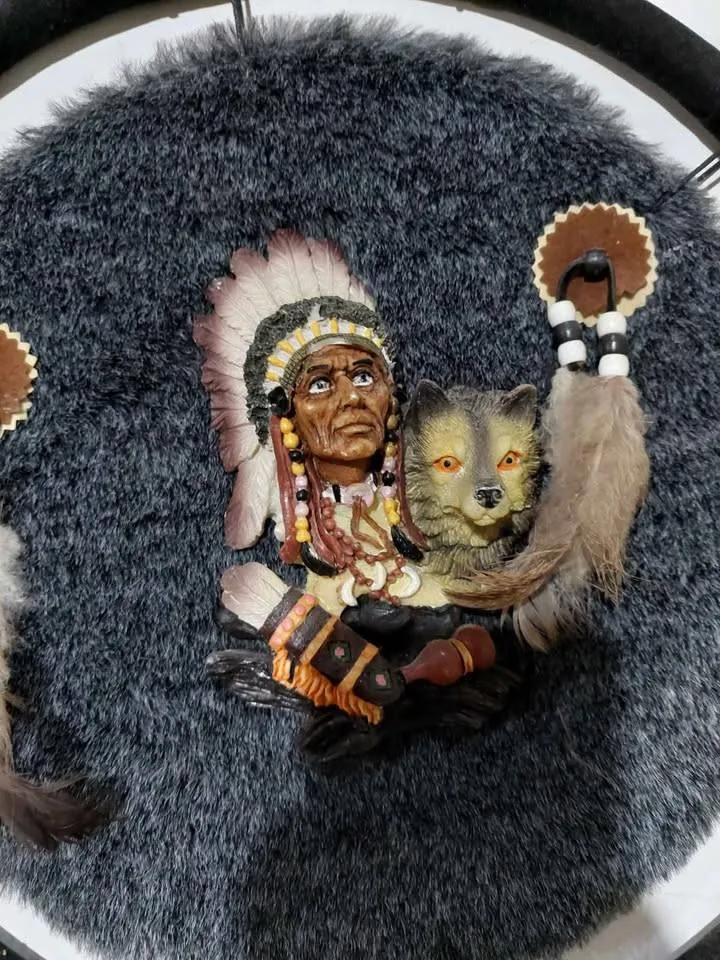 Native American dream catcher decor art 14.5" image indicator(4)