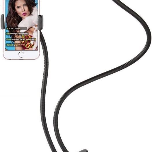 Cell Phone Holder with Selfie Ring & Clamp to Desk