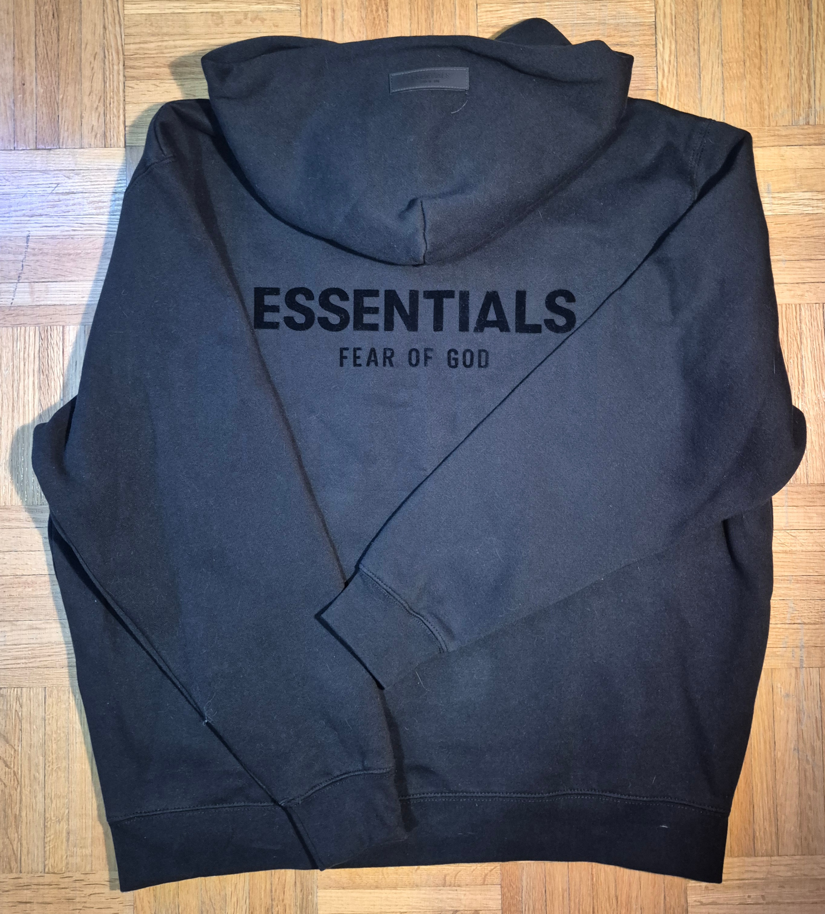 Black Essentials Fear of God Hoodie - photo 2