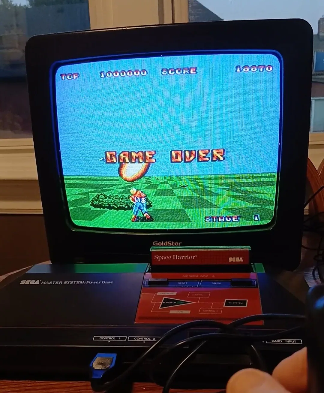 Sega Master System Console & Space Harrier Game image indicator(7)