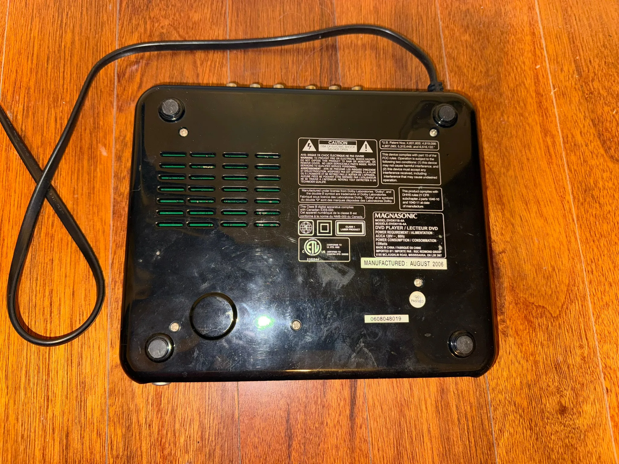 Magnasonic DVD6118-4A DVD Player image indicator(3)