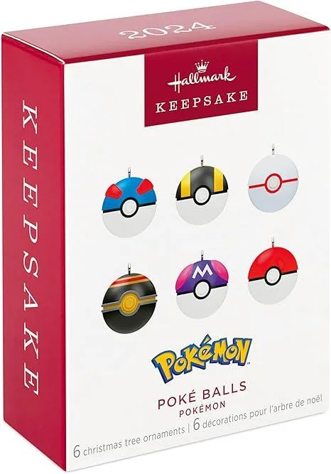 Hallmark Pokémon Poke Balls Ornaments
