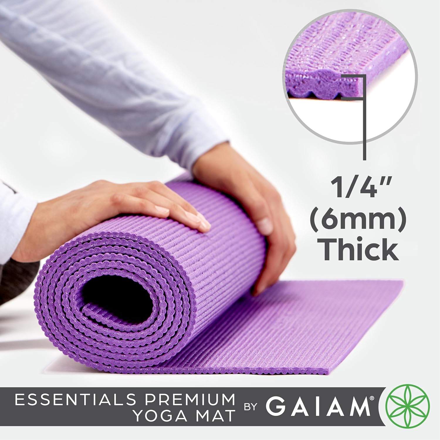 Premium Yoga Mat with Carrying Sling – Black - photo 2
