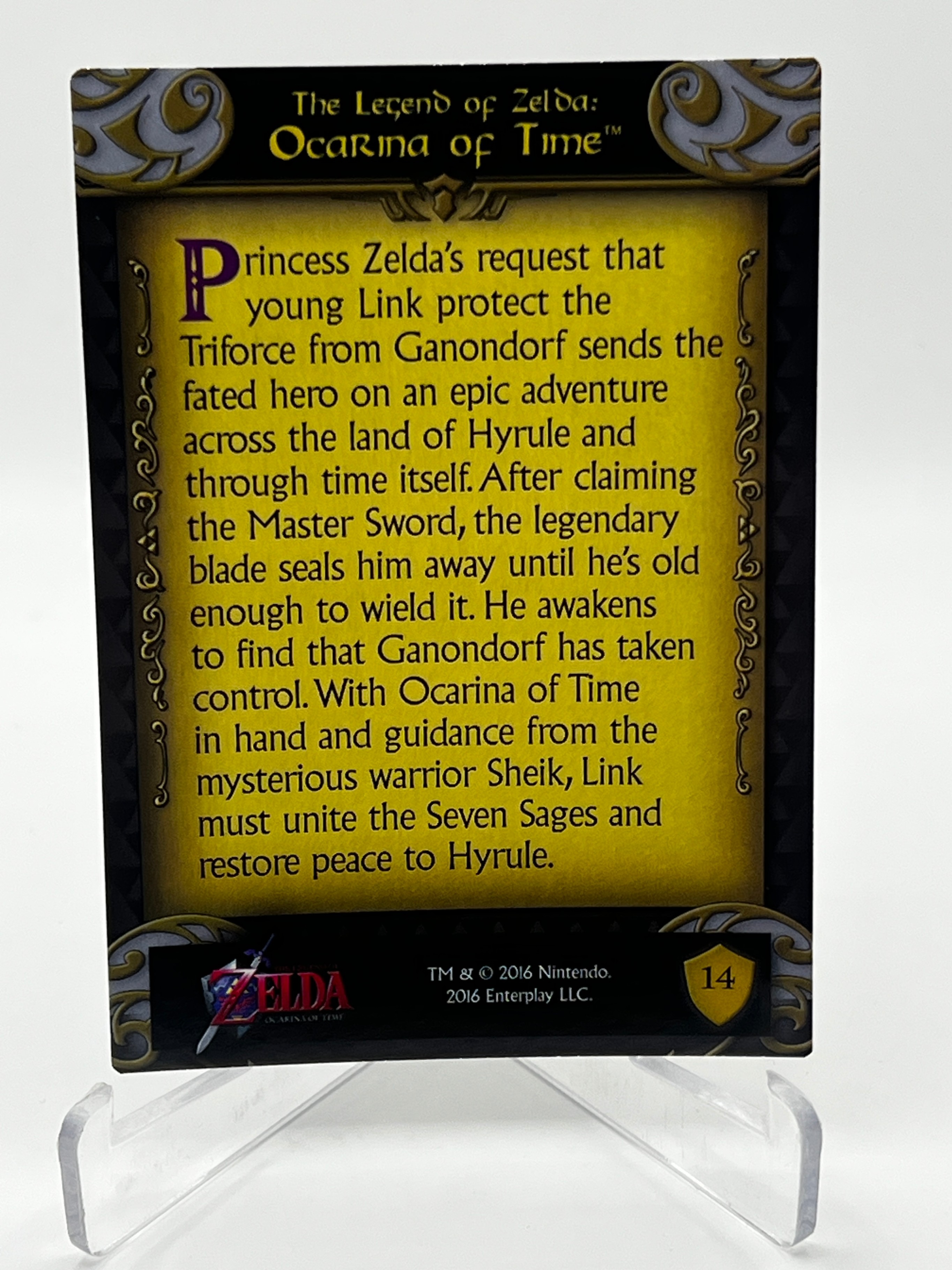 Legend of Zelda Ocarina of Time #14 Holo Trading Card M/NM - photo 2