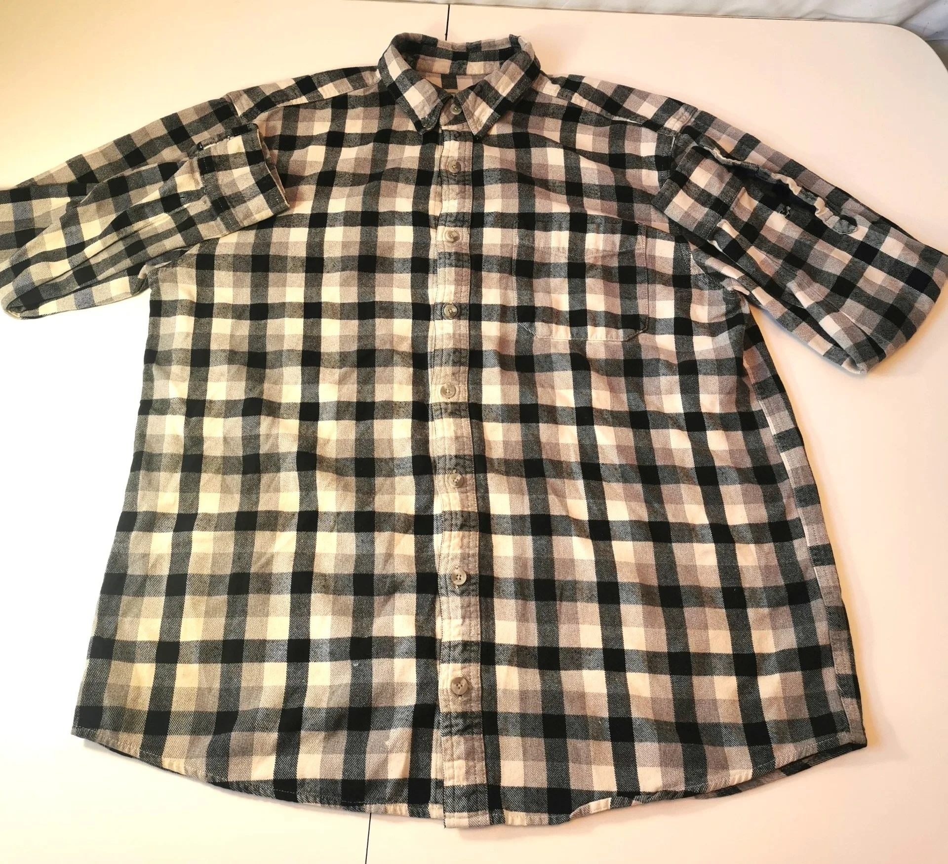 Blue Harbor Shirt Long Sleeve Flannel Button Up Men's Size XL