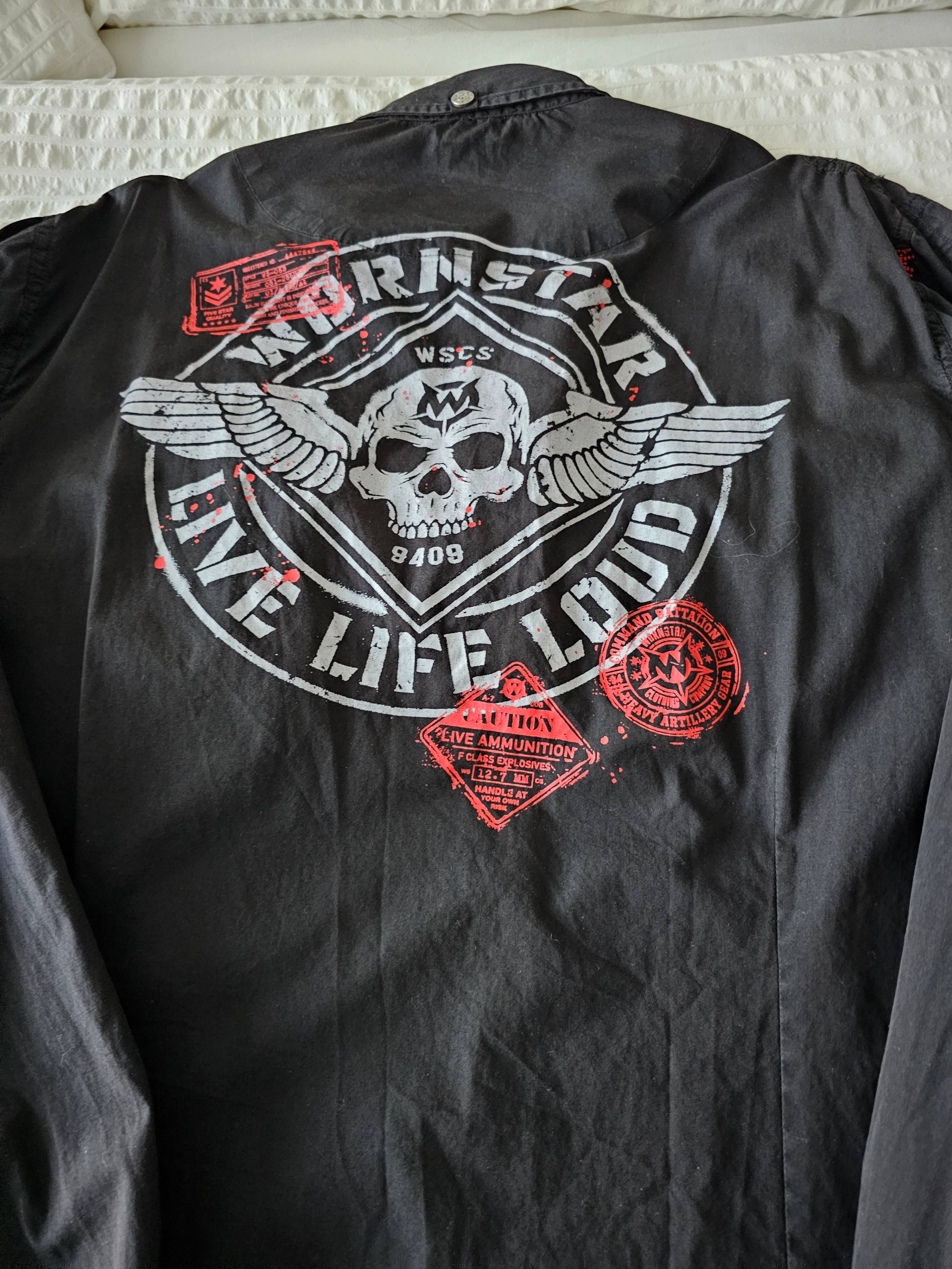 "WORNSTAR"-Live Life Loud-Long Sleeve Work Shirt-XL - photo 5