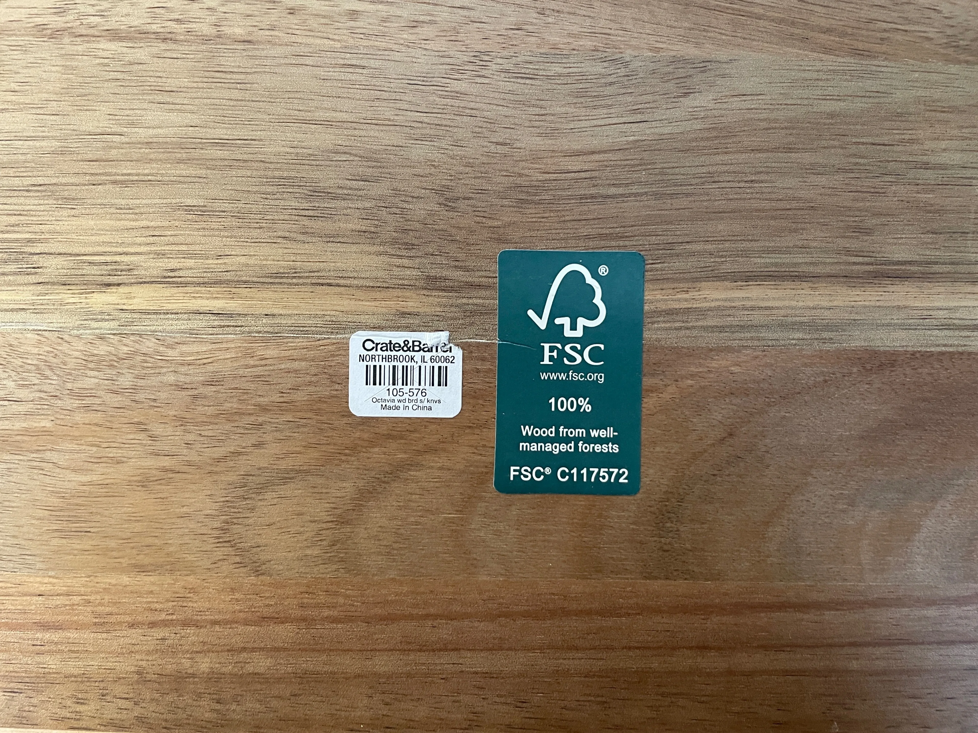 Crate and Barrel Octavia Large Wood Board with Cheese Knives image indicator(6)