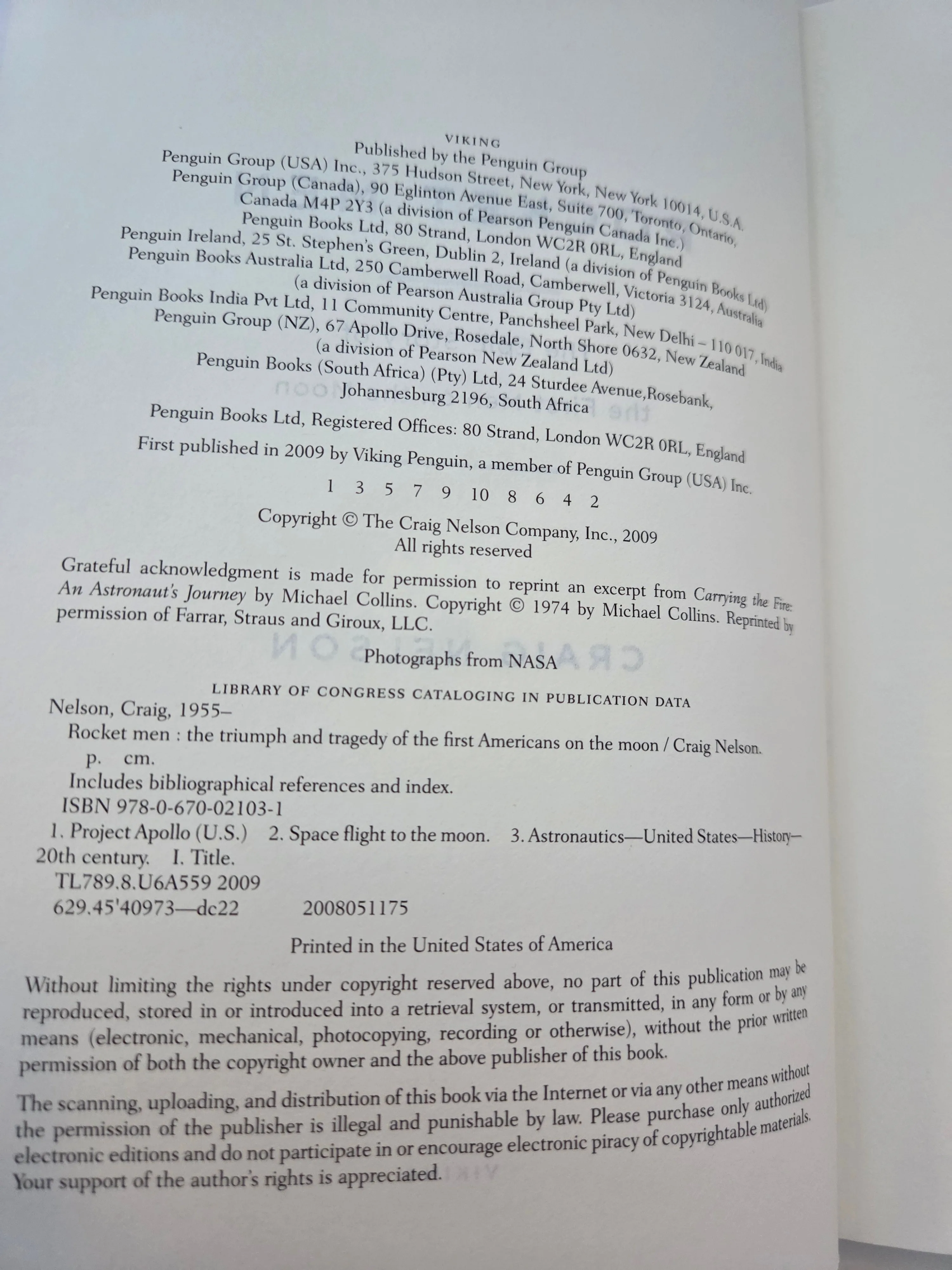 Rocket Men – Craig Nelson, Viking Hardcover 2009 image indicator(4)