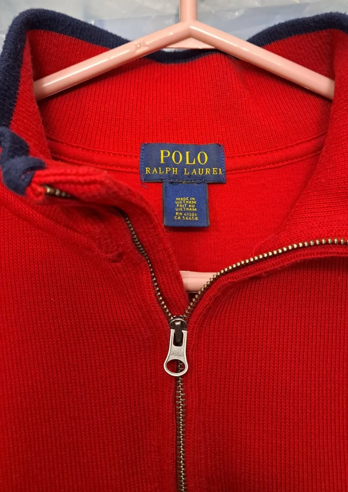 Polo Ralph Lauren Knit Cotton Quarter-Zip Sweater Unisex image indicator(3)