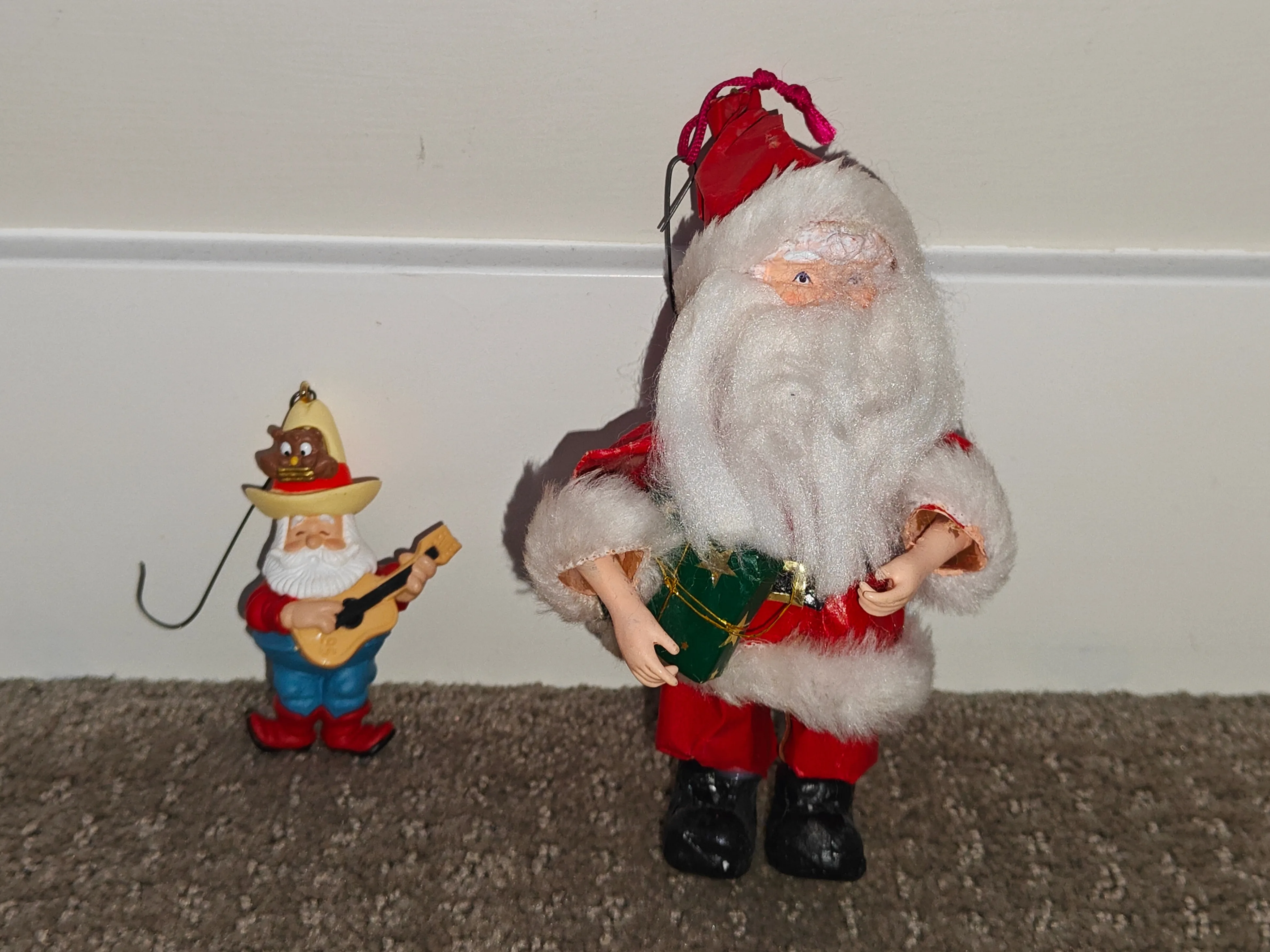 Christmas Tree Ornaments Decorations - Santa Claus - 2 Pieces thumbnail