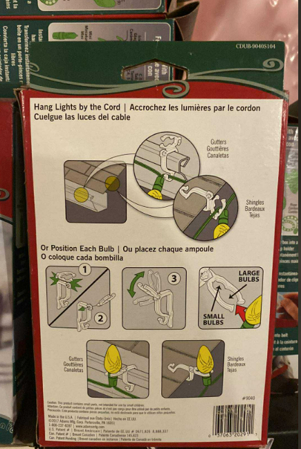 Adams 100 All-Purpose Christmas Light Clips Boxes - photo 3