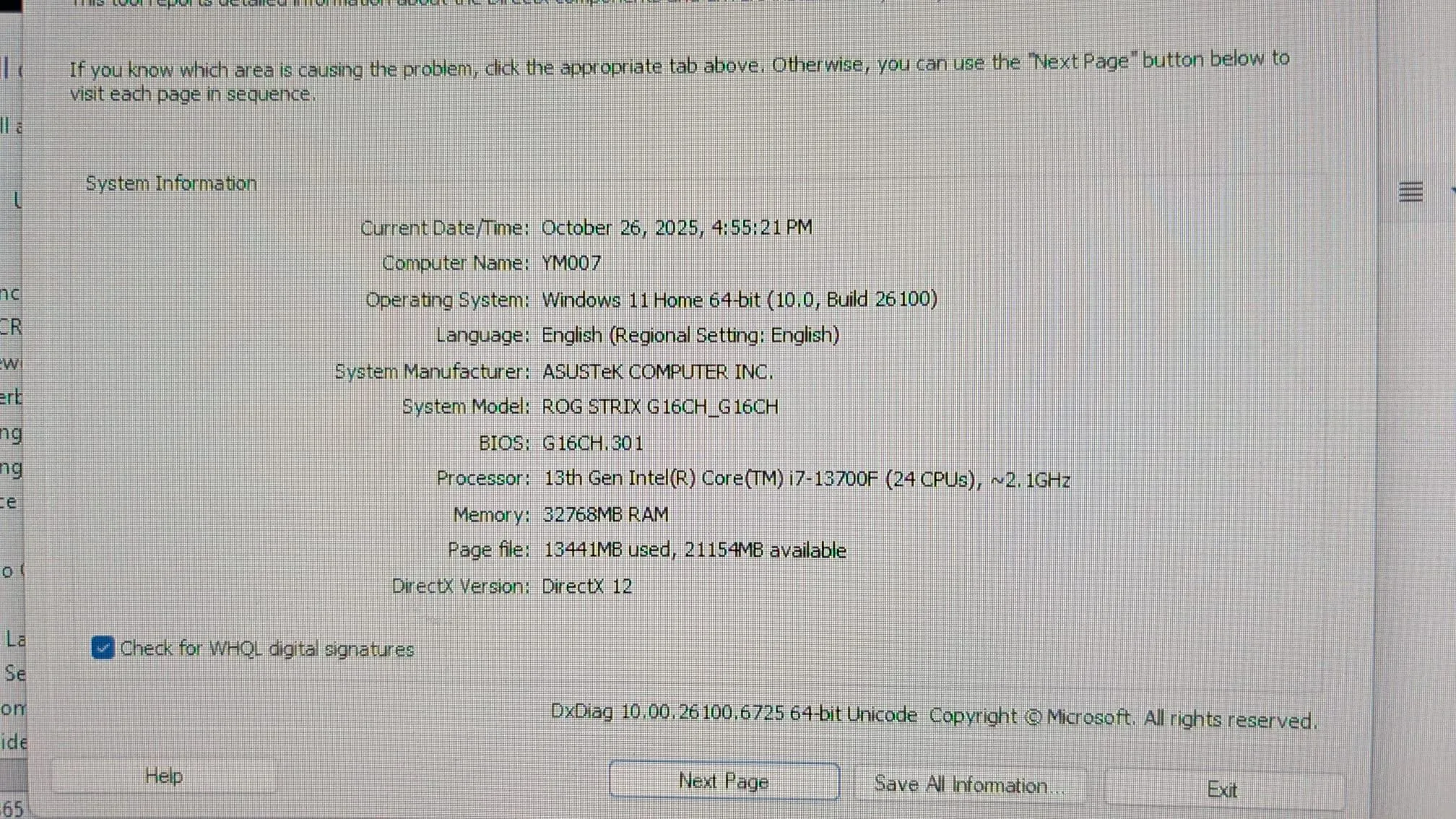 ASUS ROG Strix G16 (i7-13700F + RTX 4070 + 32 GB RAM + 1 TB SSD) image indicator(10)