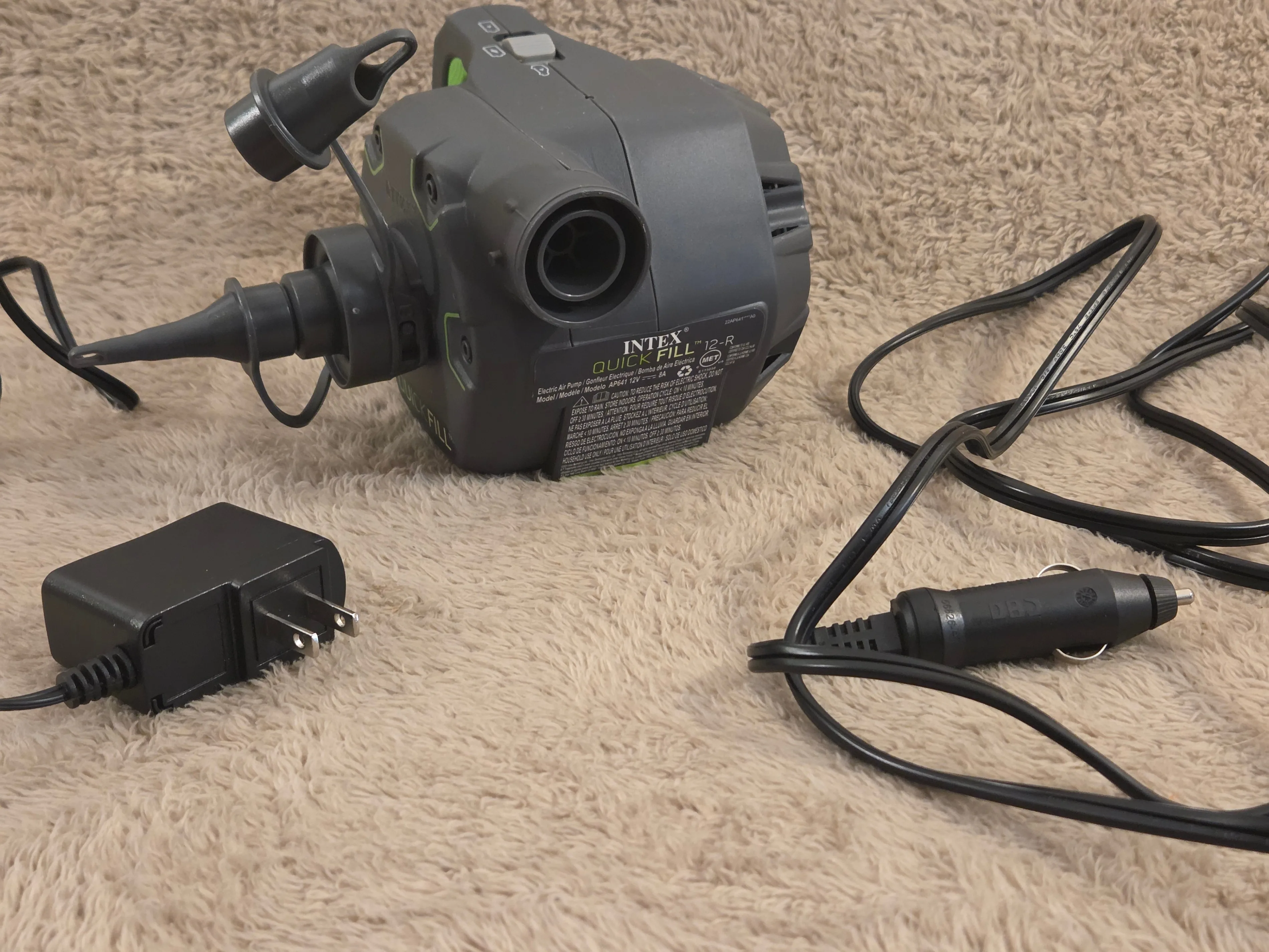 Intex Quick-Fill 12-R Rechargeable Air Pump, 110-120V image indicator(6)