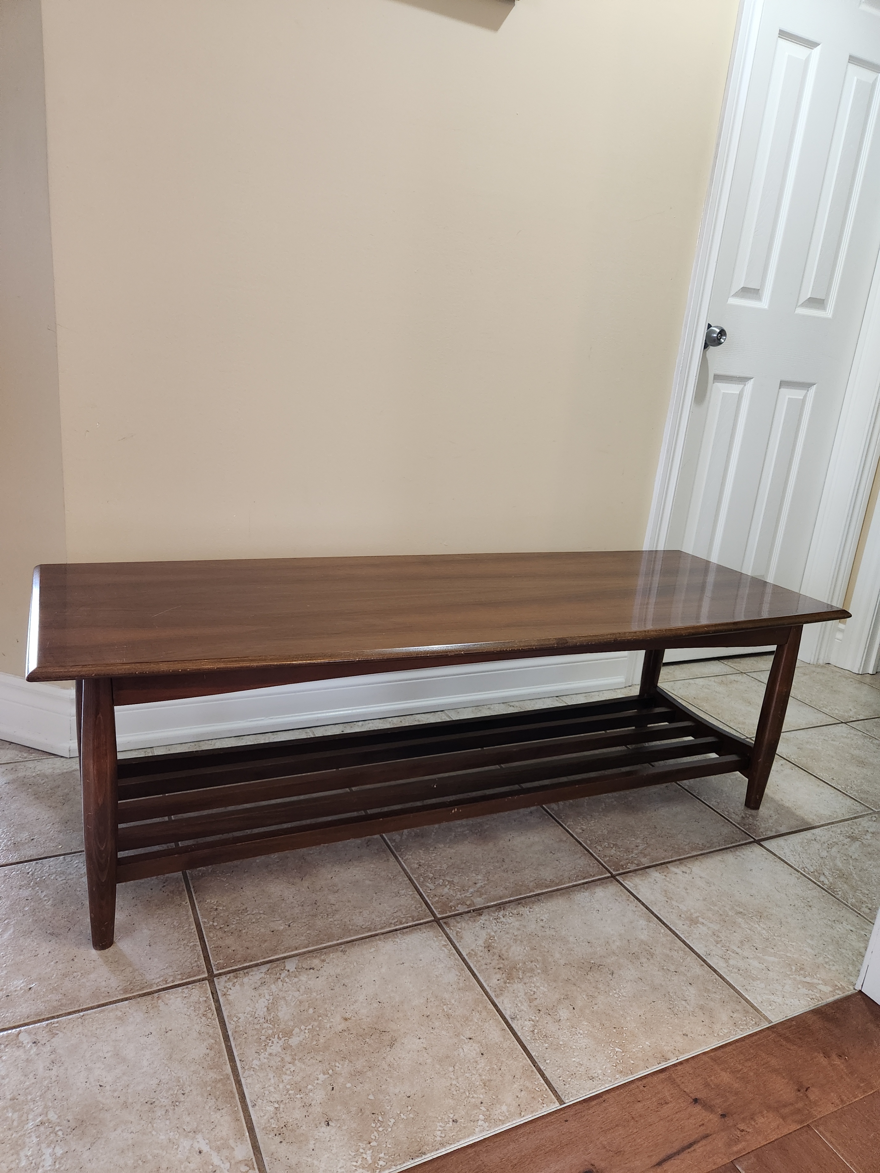 Vintage Wood Coffee Table and End Table