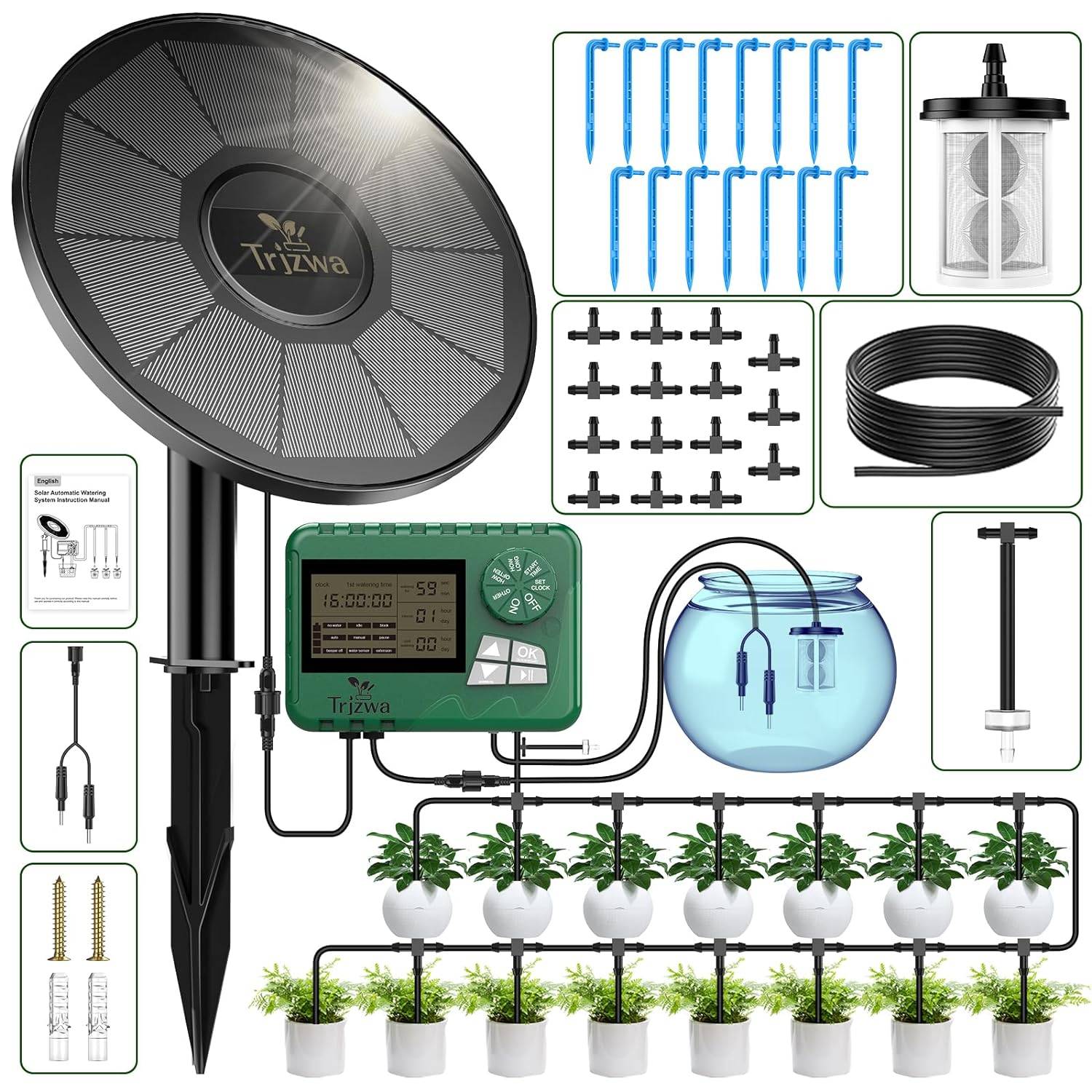 Trizwa Automatic Watering System - Solar Powered