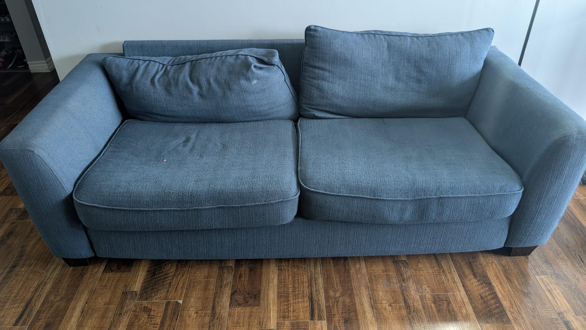 2 Blue set of  Sofa- Moving Sale Urgent selling - photo 2