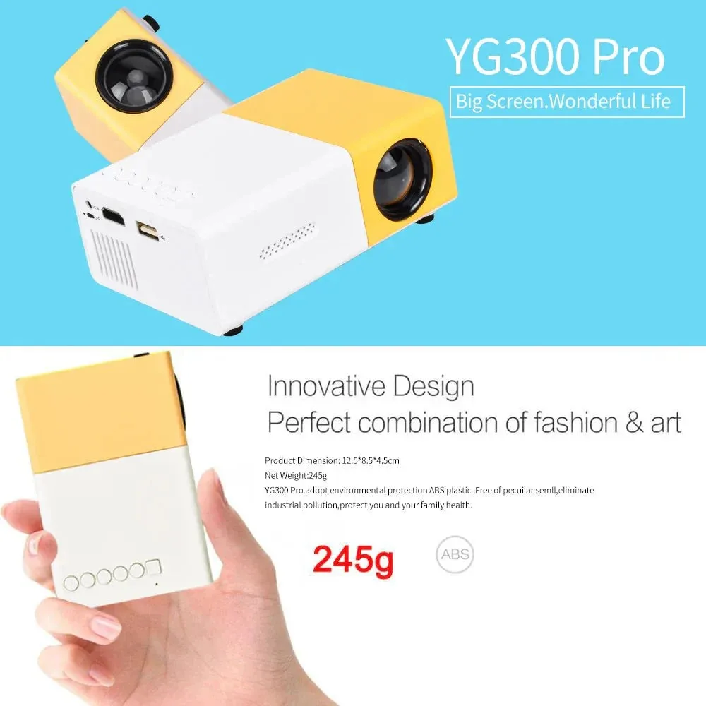 Mini Projector – 1080P Full HD Support, Portable LED Projector. image indicator(3)
