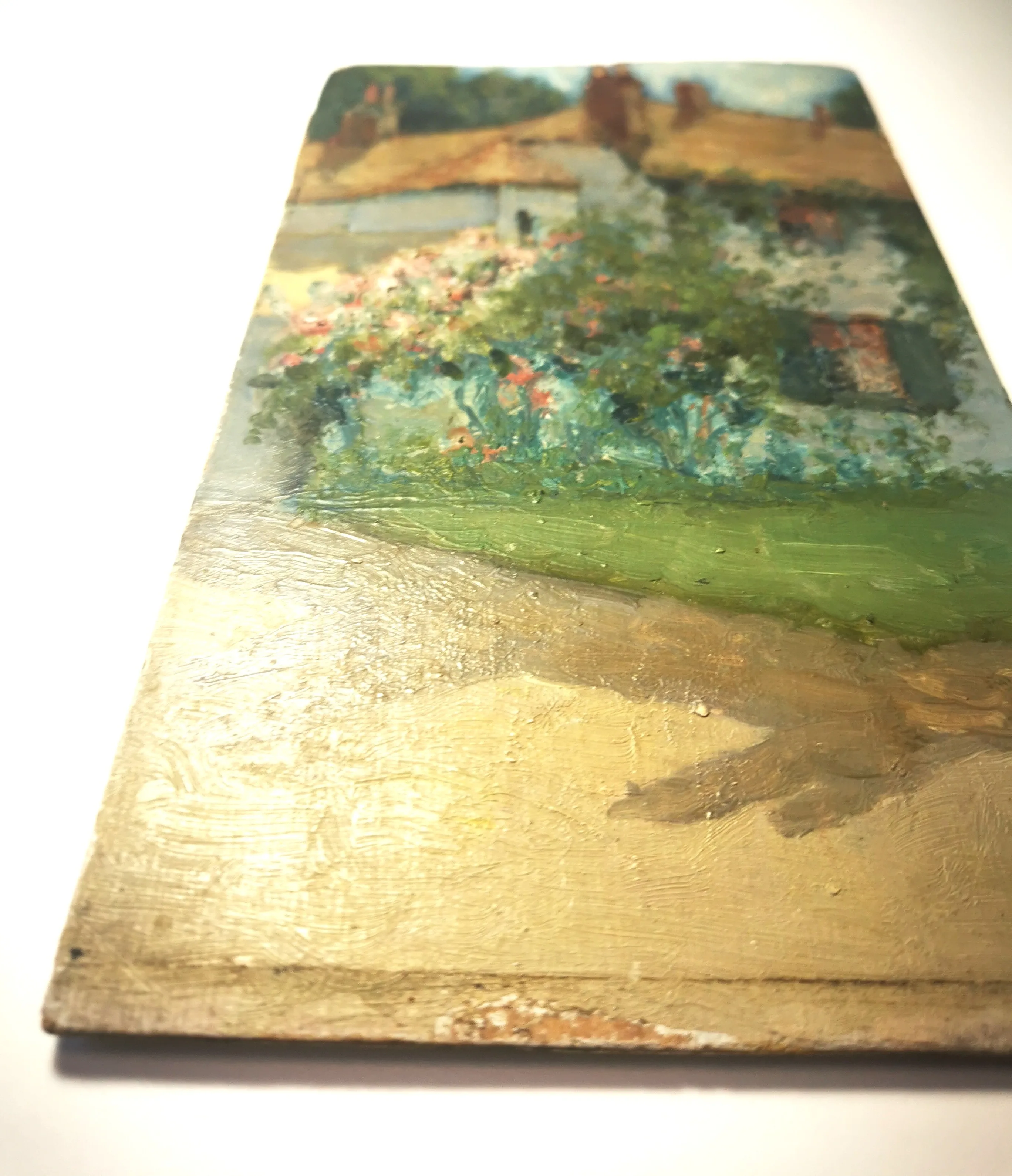 Oil Painting on Board Vintage English Cottage Style image indicator(2)