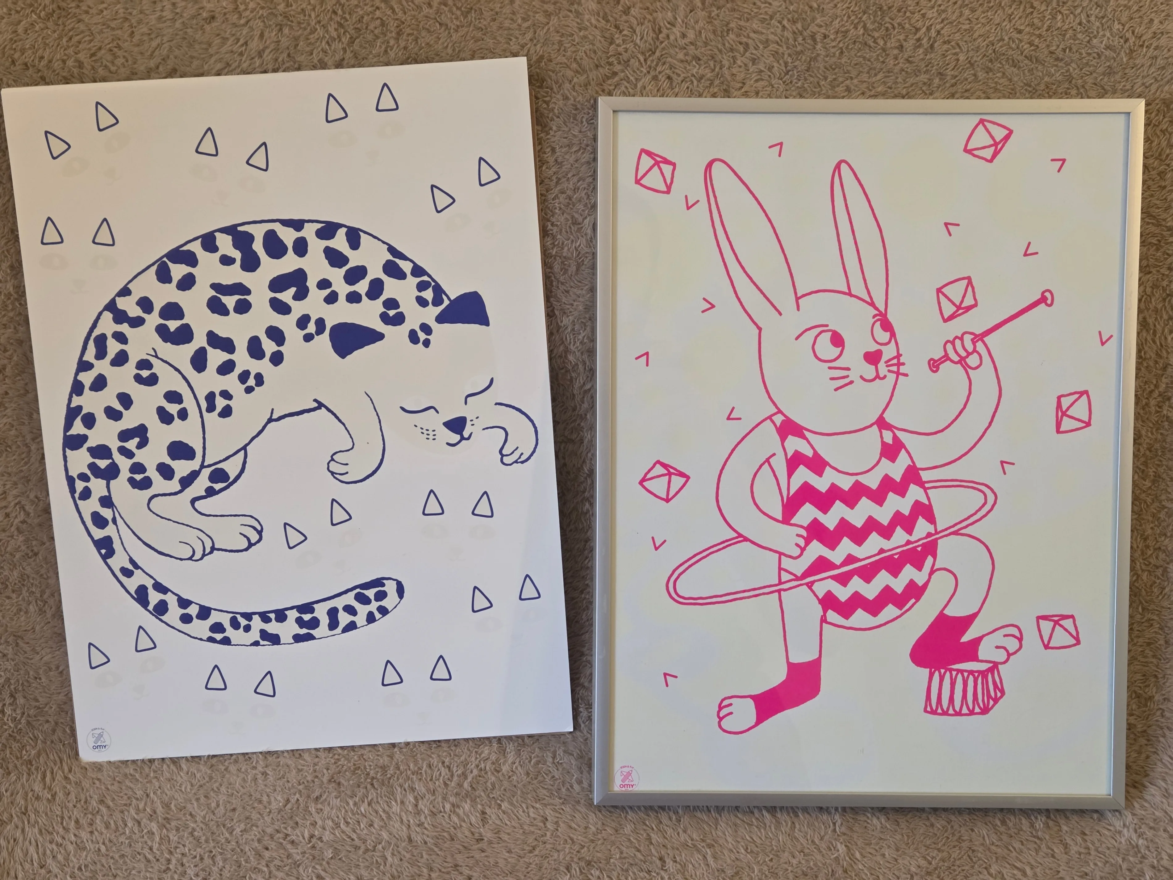 OMY Glow Poster Bunny + IKEA STRÖMBY Frame 30×40 image indicator(6)