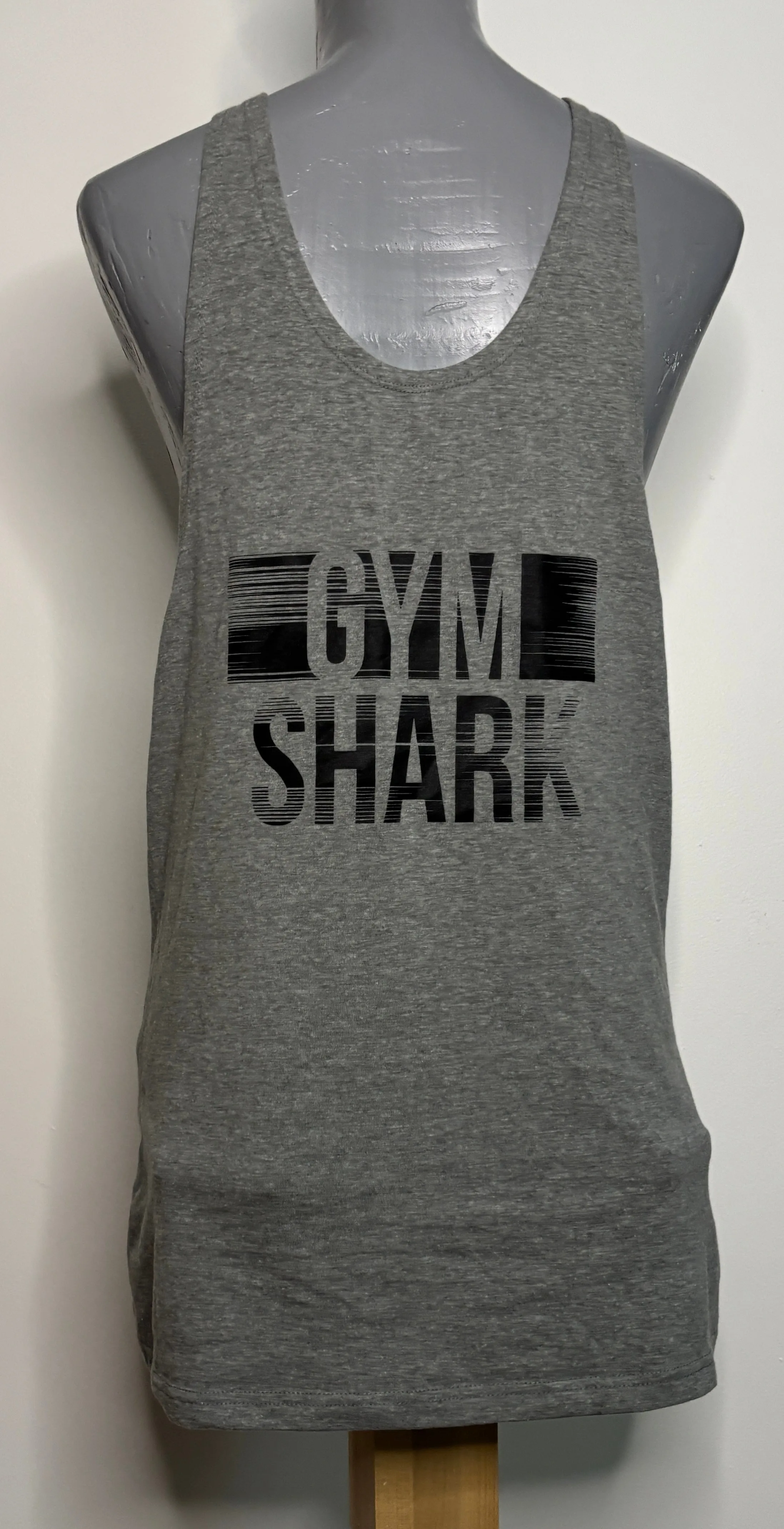 Gray Gymshark Tank Top Muscle Shirt Adult Small