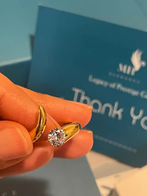 14k Gold Plated Curve Ring | Size 6 (US) image indicator(5)