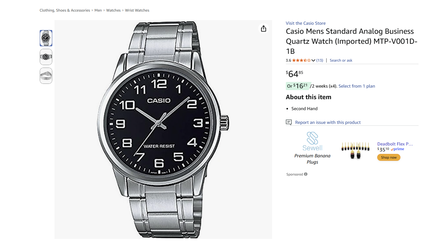 Casio Mens Standard Quartz Watch - photo 5