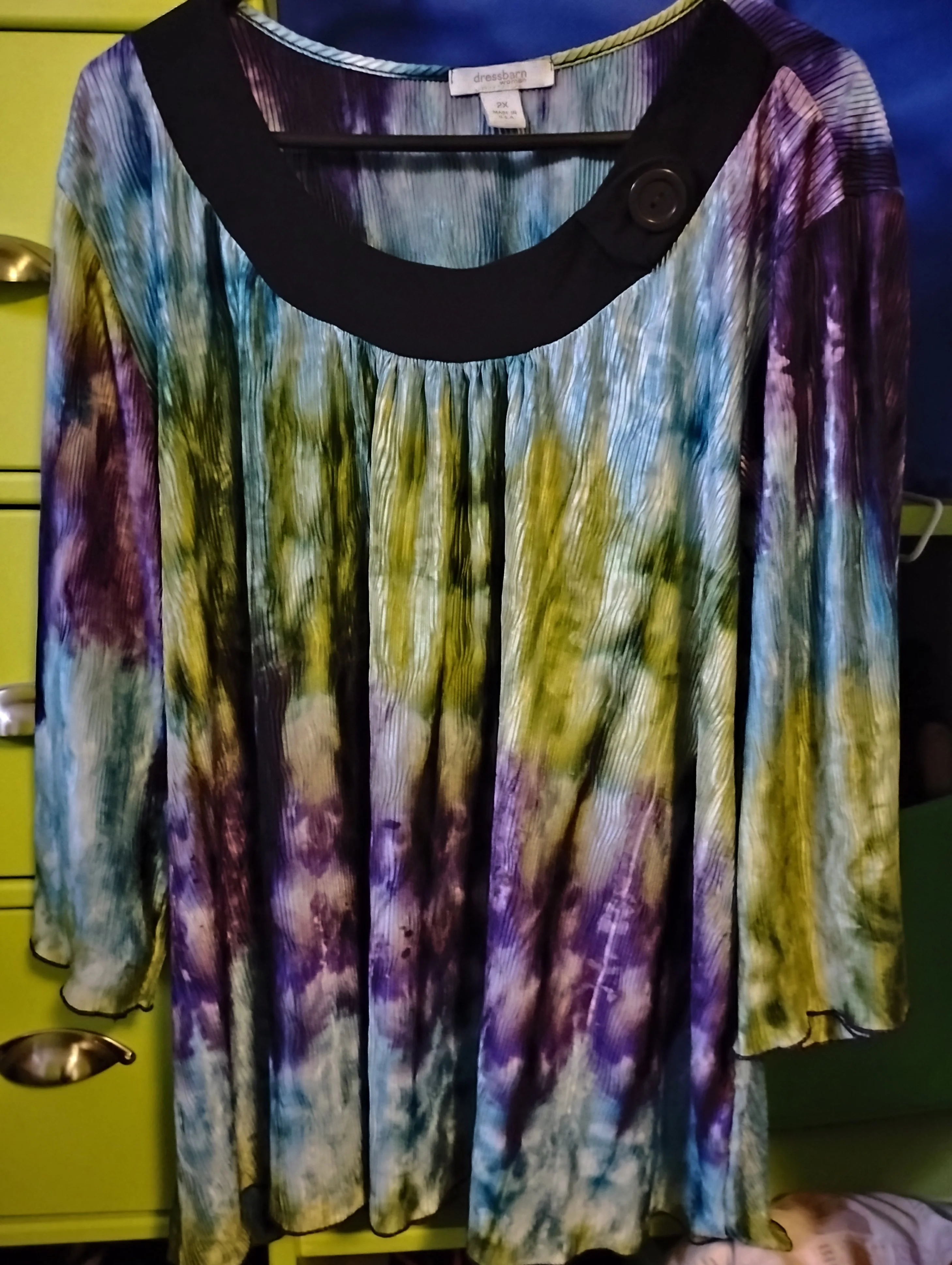 Women’s Fashion Blouse — 3/4 Sleeves, 2X (Good Condition) thumbnail