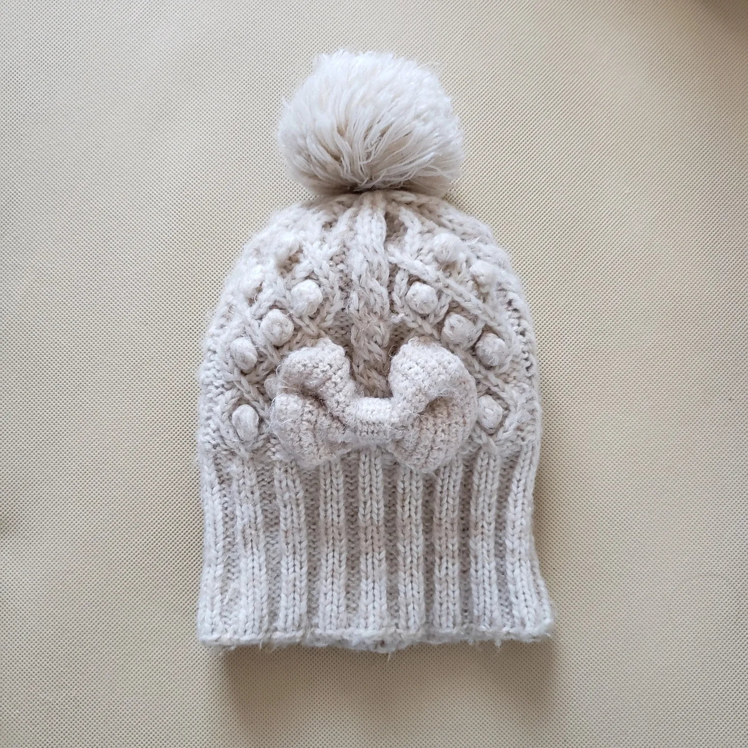 Girls’ Winter Knit Hat – One Size