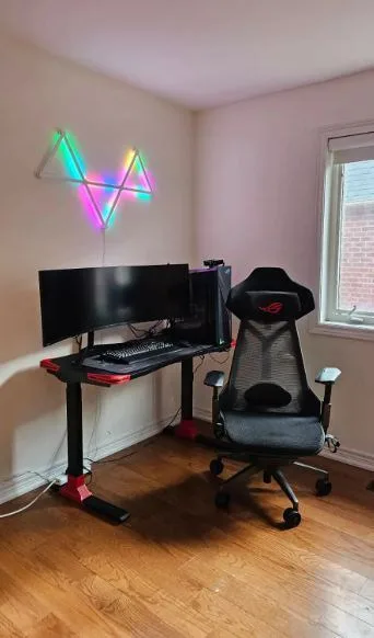 TygerClaw Adjustable Electric Sit-Stand Gaming Desk – Excellent image indicator(7)