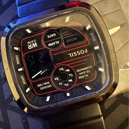 Fossil (Retro Analog - Digital Black Men's Watch)